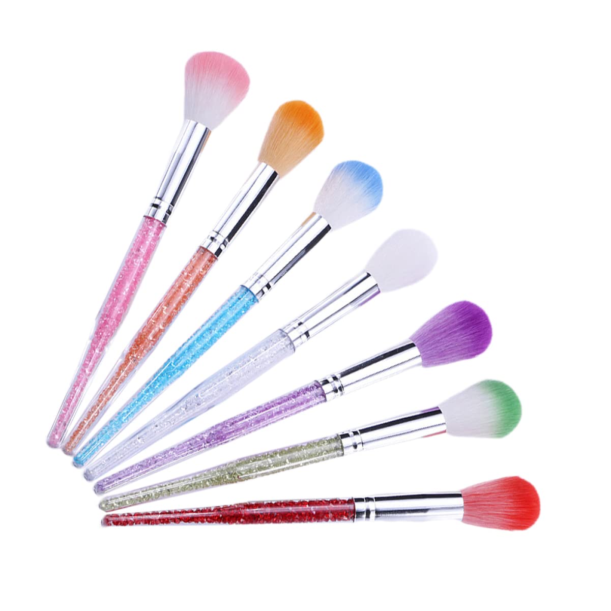 FRCOLOR 14-Piece Professional Manicure Set - Long Handle Nail Art Brushes, Diamond Powder Brush & Cleaning Tools for Salon & Home Nail Care | Perfect for Gel, Acrylic & DIY Nail Designs
