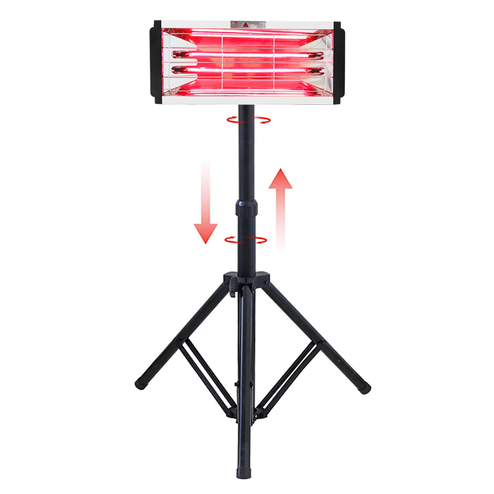 2000W DATOUBOSS Shortwave Infrared Paint Curing Lamp - Fast Drying Car Body Repair System with Bracket (110V) | Ideal for Automotive Paint Shops, DIY Car Repairs & Professional Bodywork