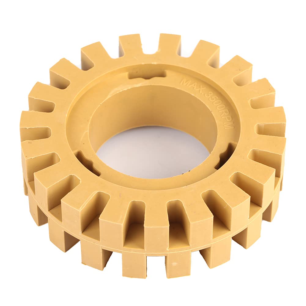 4 Inch 100mm Serrated Rubber Belt Grinder Sander Wheel - Metal Grinding, Polishing & Fine Finishing Tool with Zigzag Teeth for Cleaning - Perfect for Workshop, DIY Projects & Metalworking