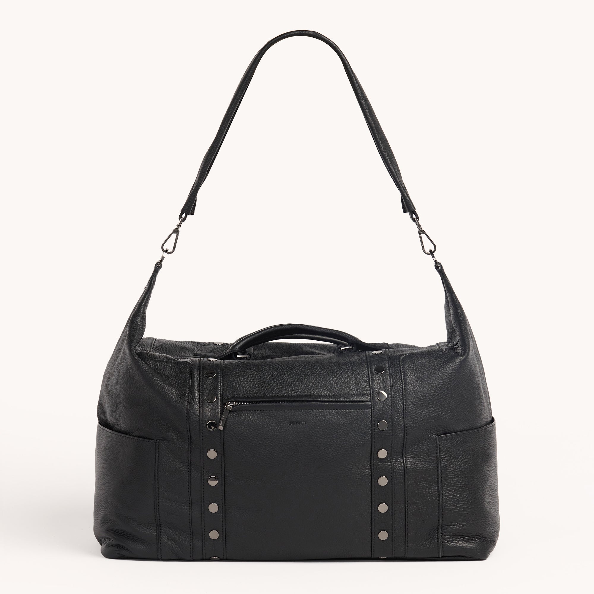 LAX International Carry-On Luggage - Black/Gunmetal Suitcase for Travel, Business Trips & Weekend Getaways