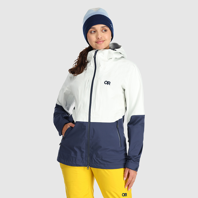 Women's Lightweight Waterproof Carbide Jacket - Windproof Winter Coat for Hiking, Running & Outdoor Activities