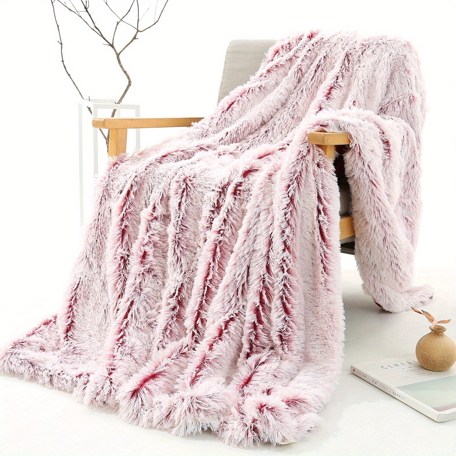 1pc Ultra Soft Double Layer Plush Sofa Blanket - Warm & Cozy Throw for Office, Couch, Bed - Machine Washable Home Decor Gift for Winter, Movie Nights & Relaxation