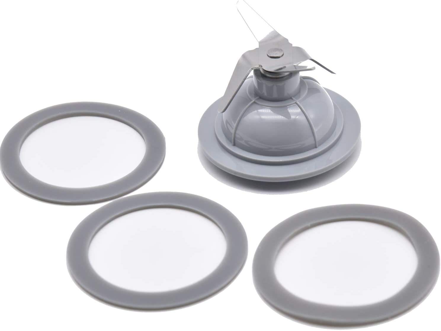 BL9000 Blender Blade Replacement with 3 Rubber Seal Gaskets - Compatible with BL1900, BL4900, BL3900, BL5000, BL5900, BL6000 Blenders - Perfect for Smoothies, Juicing & Food Prep