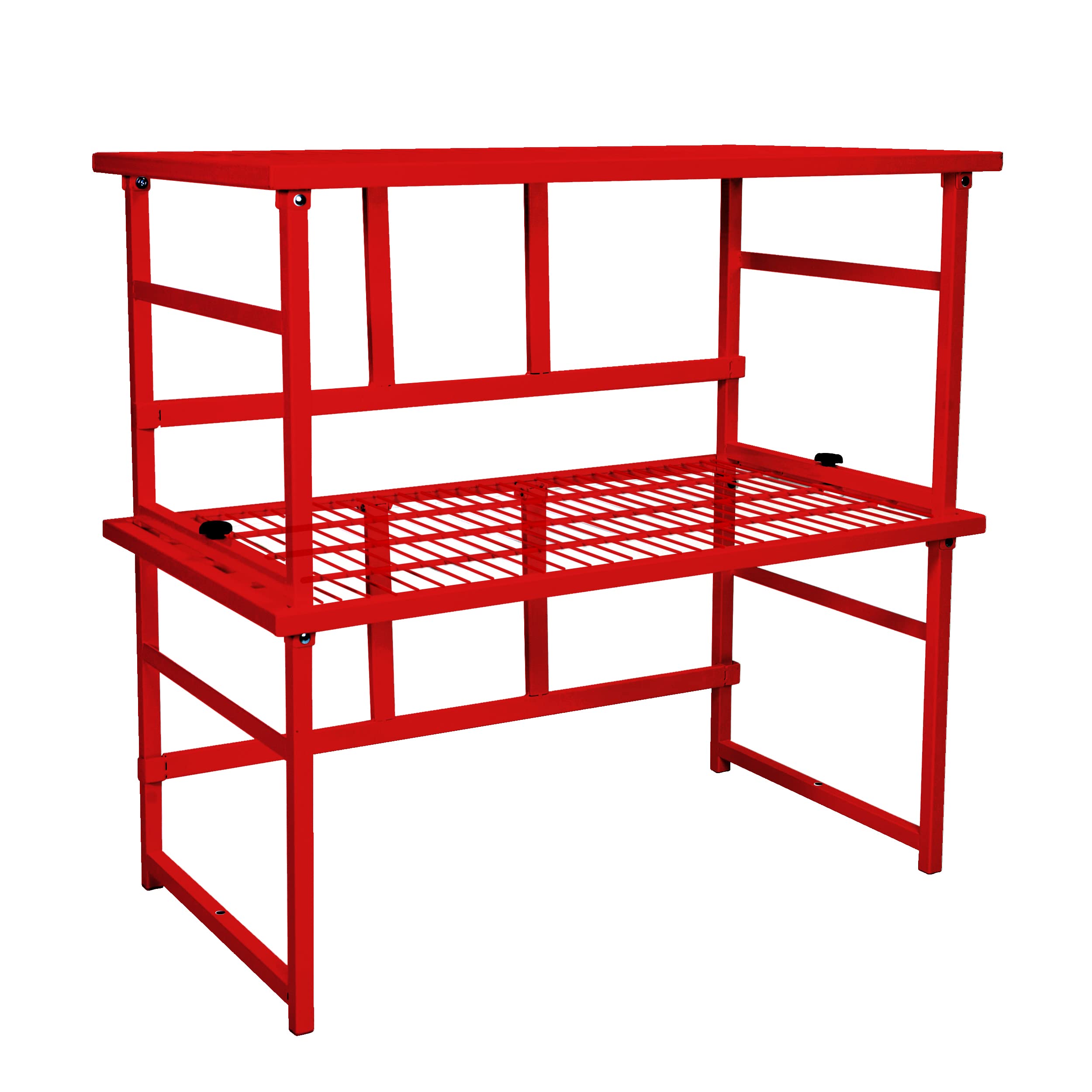 Origami R1 Heavy Duty Metal Pantry Shelves - Garage & Kitchen Storage Rack, Organizer Shelf Unit for Home Organization (Red) - Perfect for Garage, Pantry, Laundry Room & Closet Storage Solutions