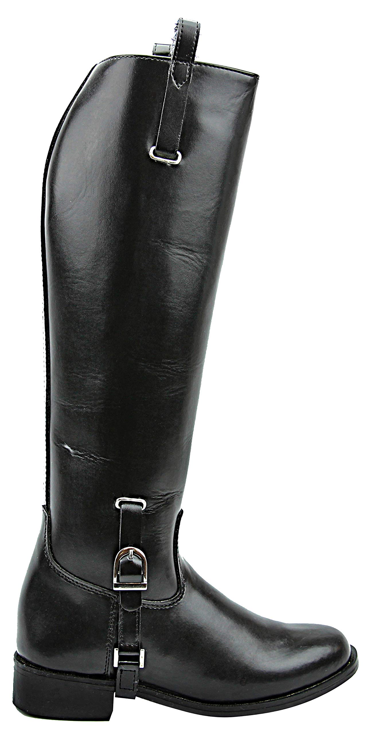 Elegant Black Equestrian Riding Boots for Women - Stylish Pull-On Dressage Boots for Horseback Riding & Fashion Outfits | Perfect for Competitions, Training & Casual Wear