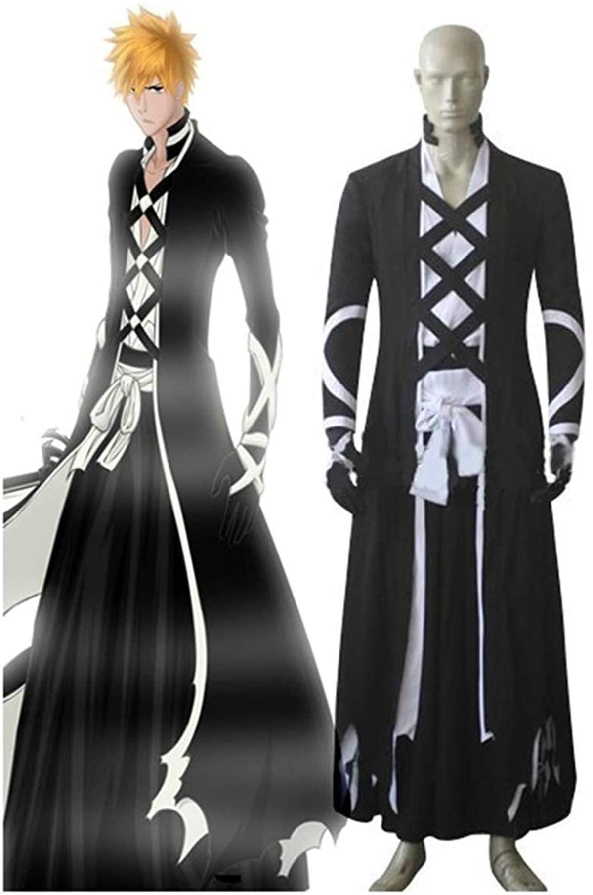 Kurosaki Ichigo & Isshin Cosplay Costume Full Set - Anime Bleach Halloween Outfit for Conventions, Cosplay Events, and Themed Parties