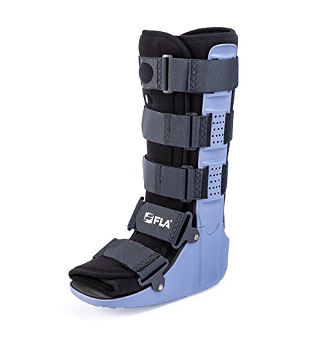 FLA Adjustable Air Ankle Walker Boot - High/Large Size for Men & Women - Medical Walking Support Brace for Sprains, Fractures, and Post-Surgery Recovery - Ideal for Home, Work, and Outdoor Use