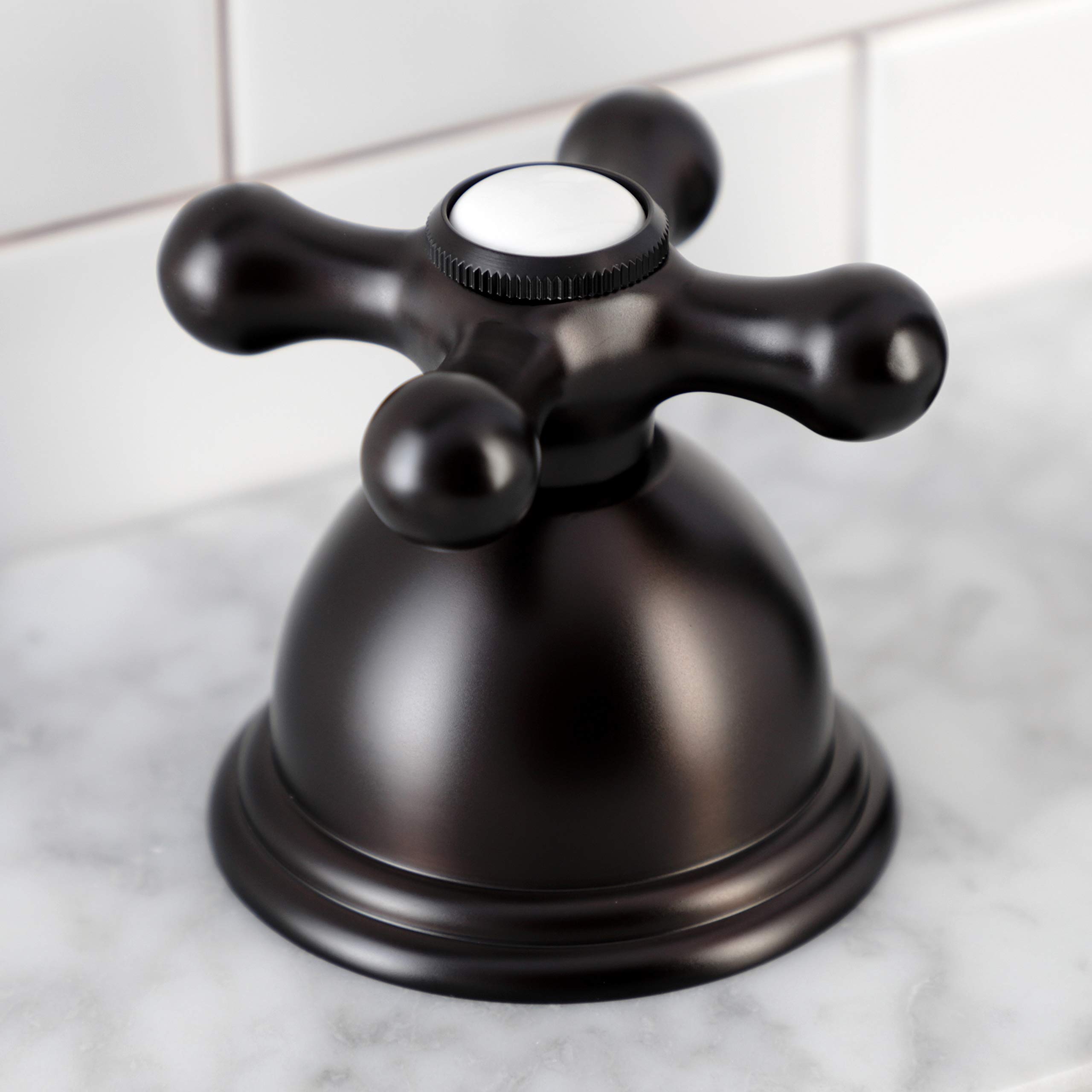 Kingston Brass KSK3355AXTR Oil Rubbed Bronze Deck Mount Hand Shower with Diverter for Roman Tub Faucet, 8 x 5.63 x 1.81 Inches - Perfect for Bathroom Renovation & Spa-Like Shower Experience