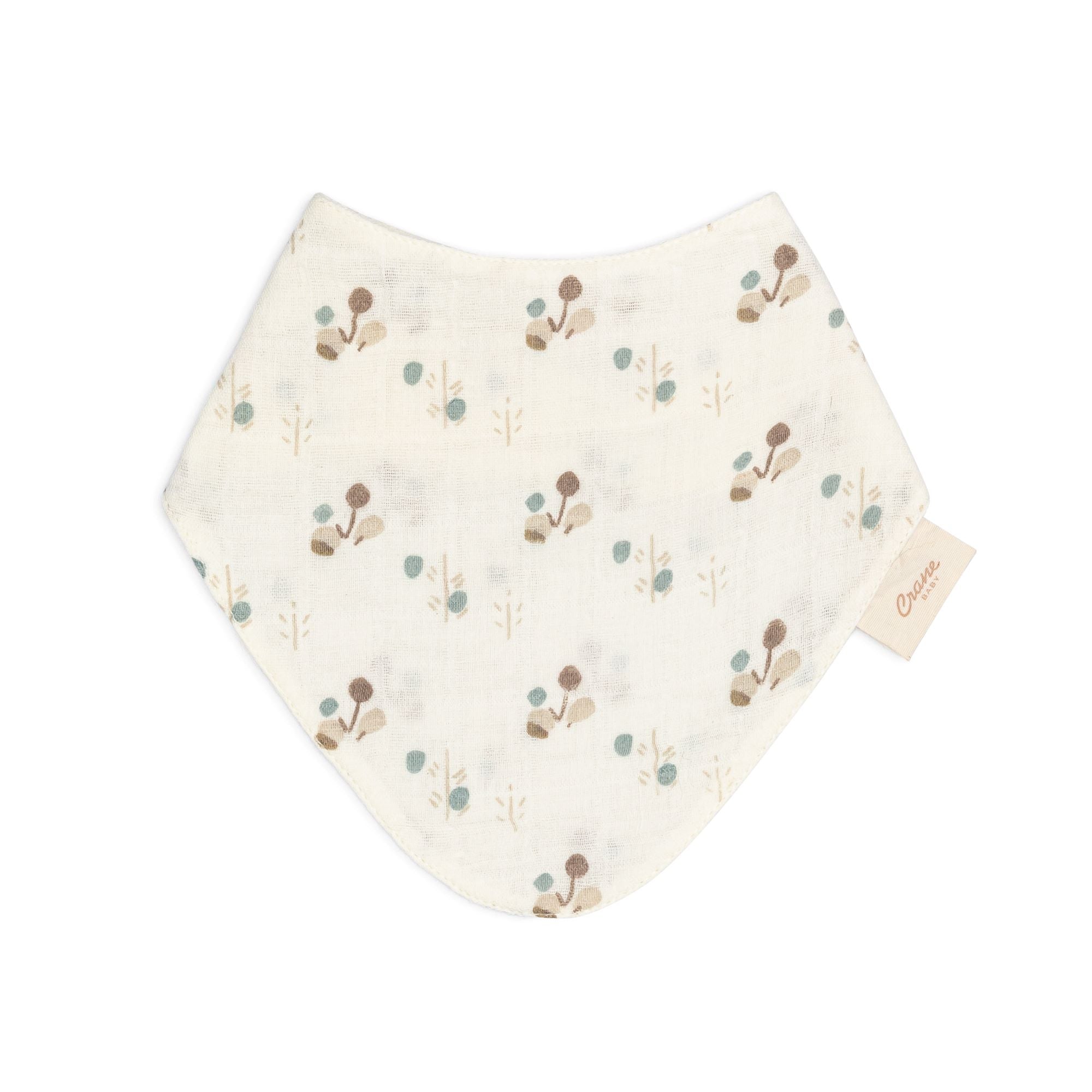 Organic Cotton Baby Bib Set - 3 Piece Poppy Design for Mess-Free Feeding | Soft & Absorbent for Infants & Toddlers | Perfect for Mealtime, Snacks & On-the-Go