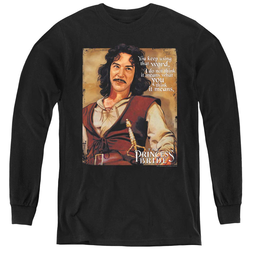 Princess Bride Youth Long Sleeve T-Shirt | Cute Cartoon Print Cotton Top for Girls | Perfect for School, Parties & Everyday Wear
