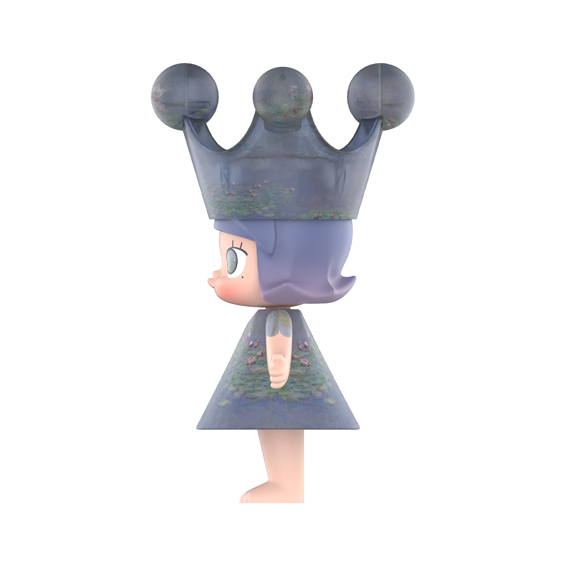 POP MART MEGA Royal Molly 400% Monet-Les Nymphéas Collectible Art Figure - Limited Edition Vinyl Toy for Modern Home Decor & Office Display - Perfect for Collectors, Gift Giving & Interior Design Accent
