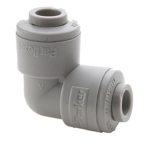 Parker A5EU4-MG Push-to-Connect All Plastic FDA Compliant Fitting - True Seal Tube to Tube Acetal 90 Degree Elbow (5/16