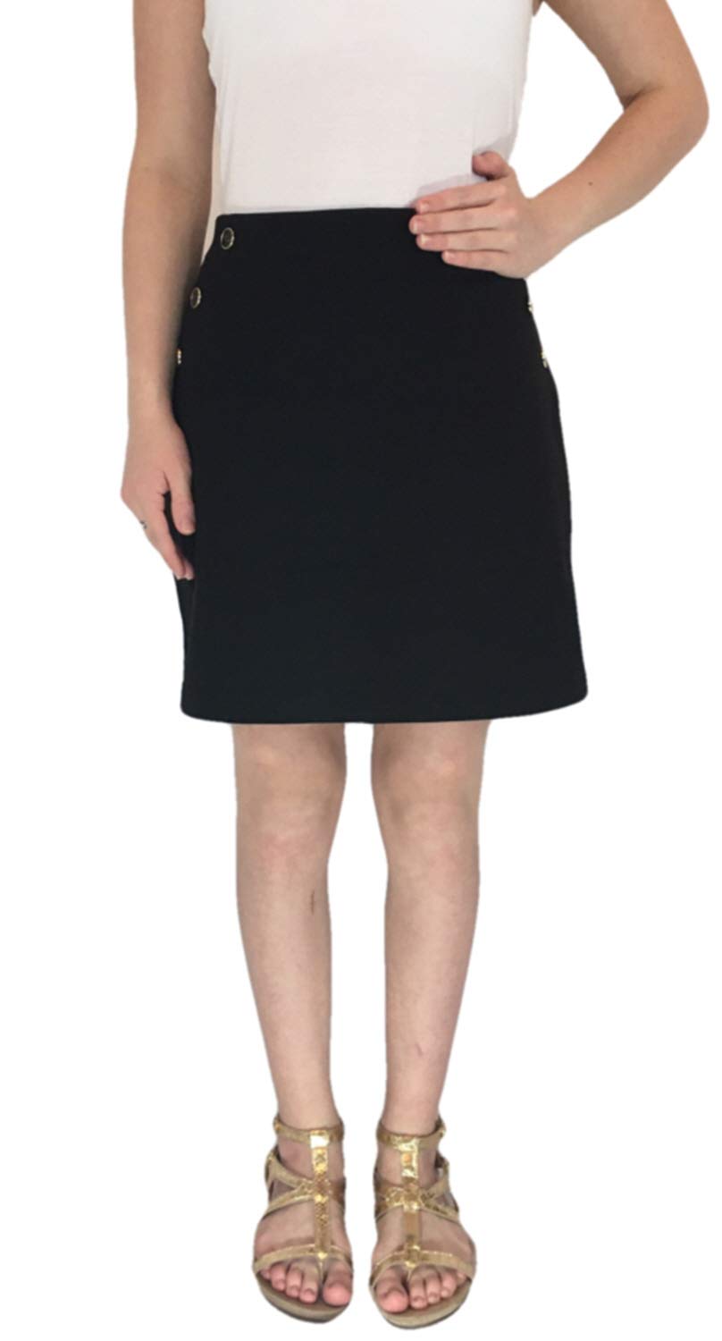 Rafaella Women's Comfort Skort - Stretchy Athletic Skirt Shorts for Running, Yoga & Tennis - Black, Small - Perfect for Workouts & Casual Wear