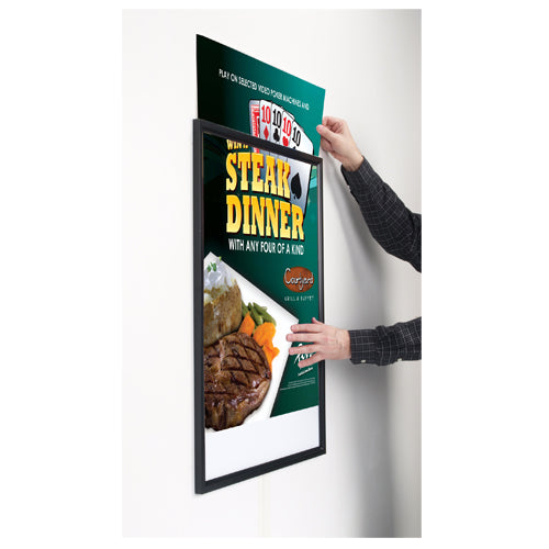 24x96 Extra Large Beveled Poster Frame - Slide in Sign Frame for Wall Art, Photos, and Posters - Perfect for Home, Office, and Commercial Displays