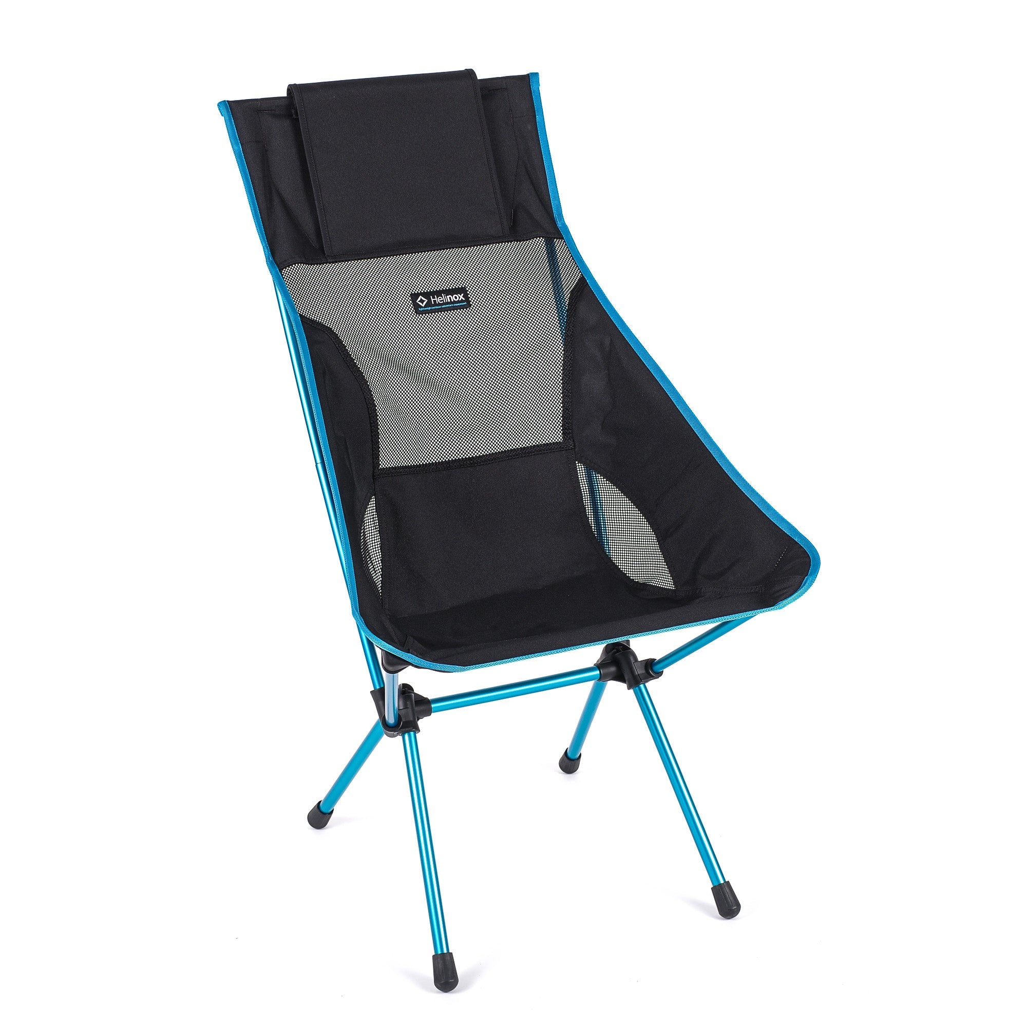 Helinox Sunset Chair - Lightweight Portable Camping Chair for Outdoor Adventures, Hiking, Beach, Picnics & Backpacking - Compact Folding Design - Black