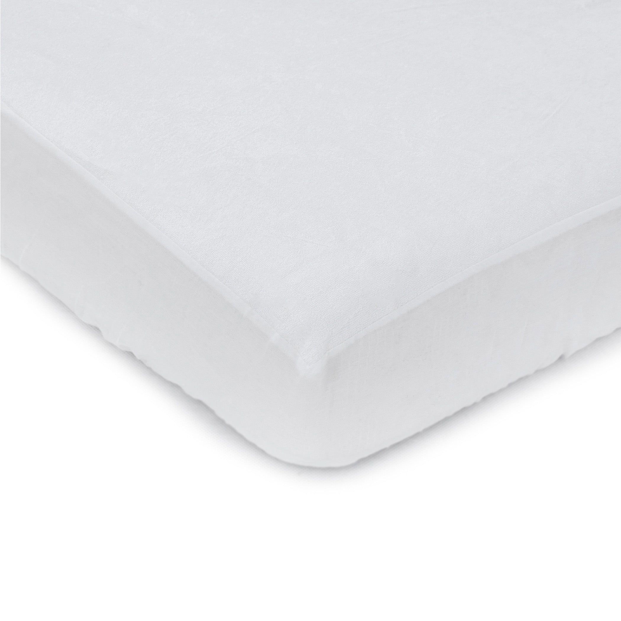 Premium Bamboo White Large Cot Waterproof Mattress Protector - Breathable & Hypoallergenic for Baby's Comfort - Perfect for Cribs, Daycare & Travel Use