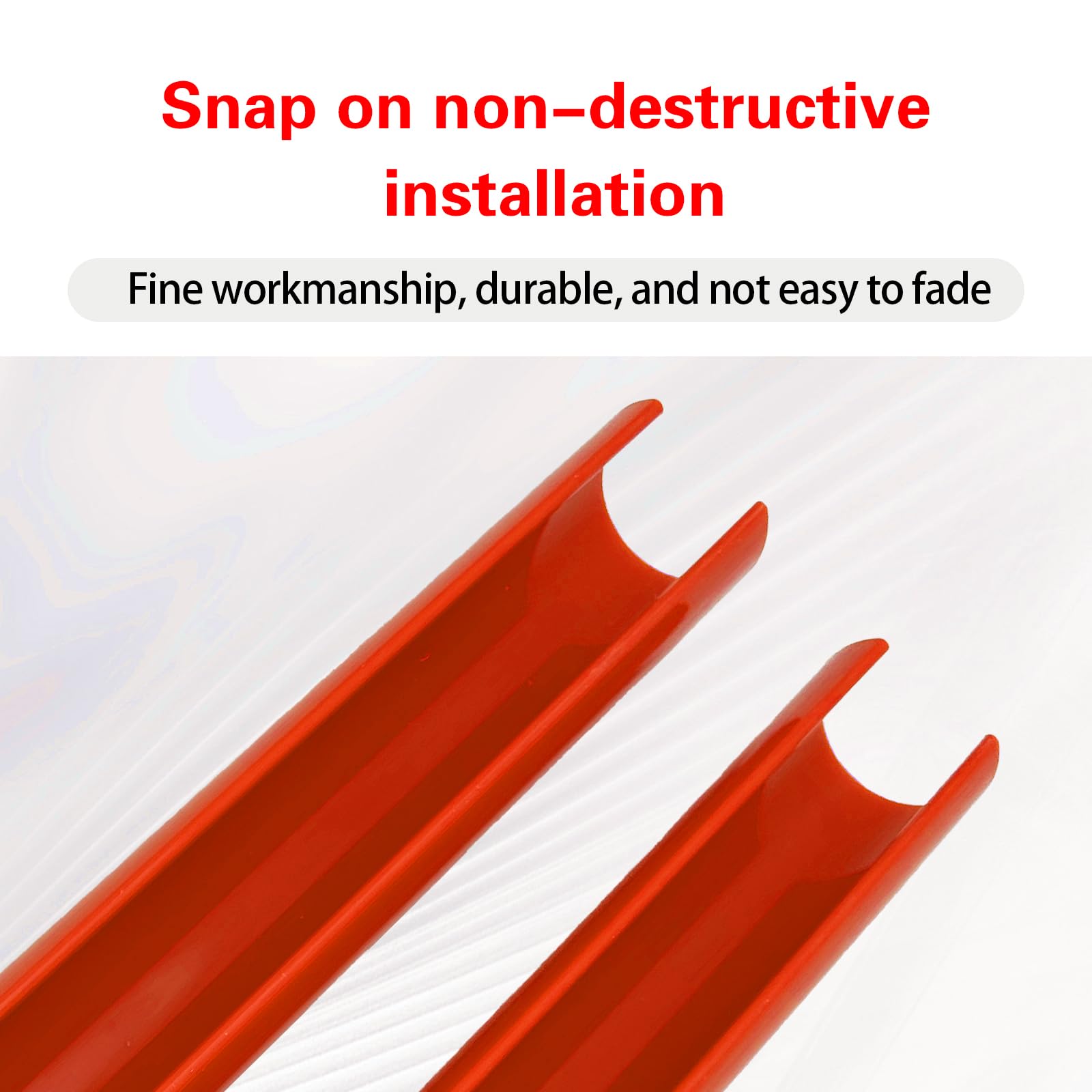 2 PCS Car Grill Inserts Decorative Strips - 12.9In x 1.1In Waterproof Durable ABS Front Grill Covers for BMW 3/4/5/6/7 Series & X1/X2/X3/X4/X5 - Red Auto Accessories for Enhanced Vehicle Style & Protection (Perfect for Car Shows, Daily Driving & Customization)