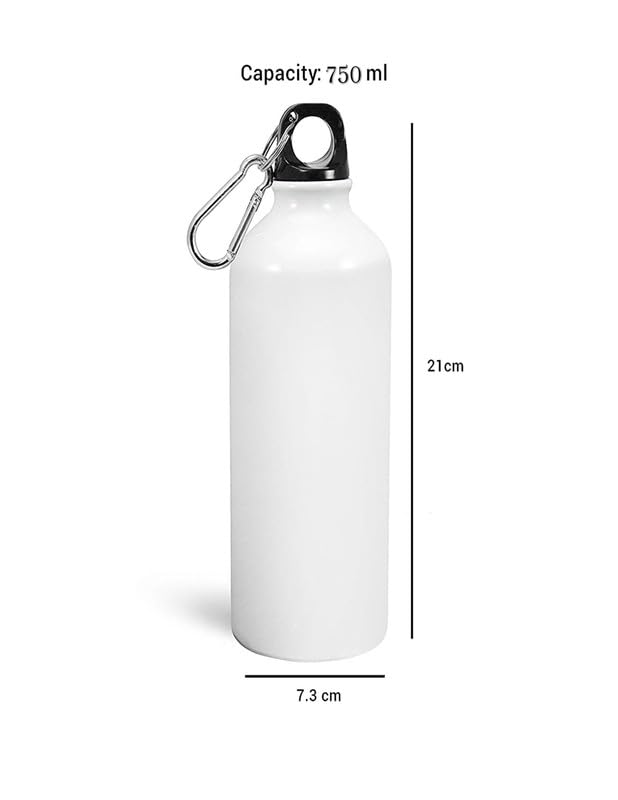CRZE Sublimation Printed 750ML Aluminum Water Bottle - BPA Free, Leak Proof for Sports, Gym, School, Travel - Ideal Gift for Men, Women, Kids, Friends - Perfect for Hiking, Cycling, Workout & Everyday Use