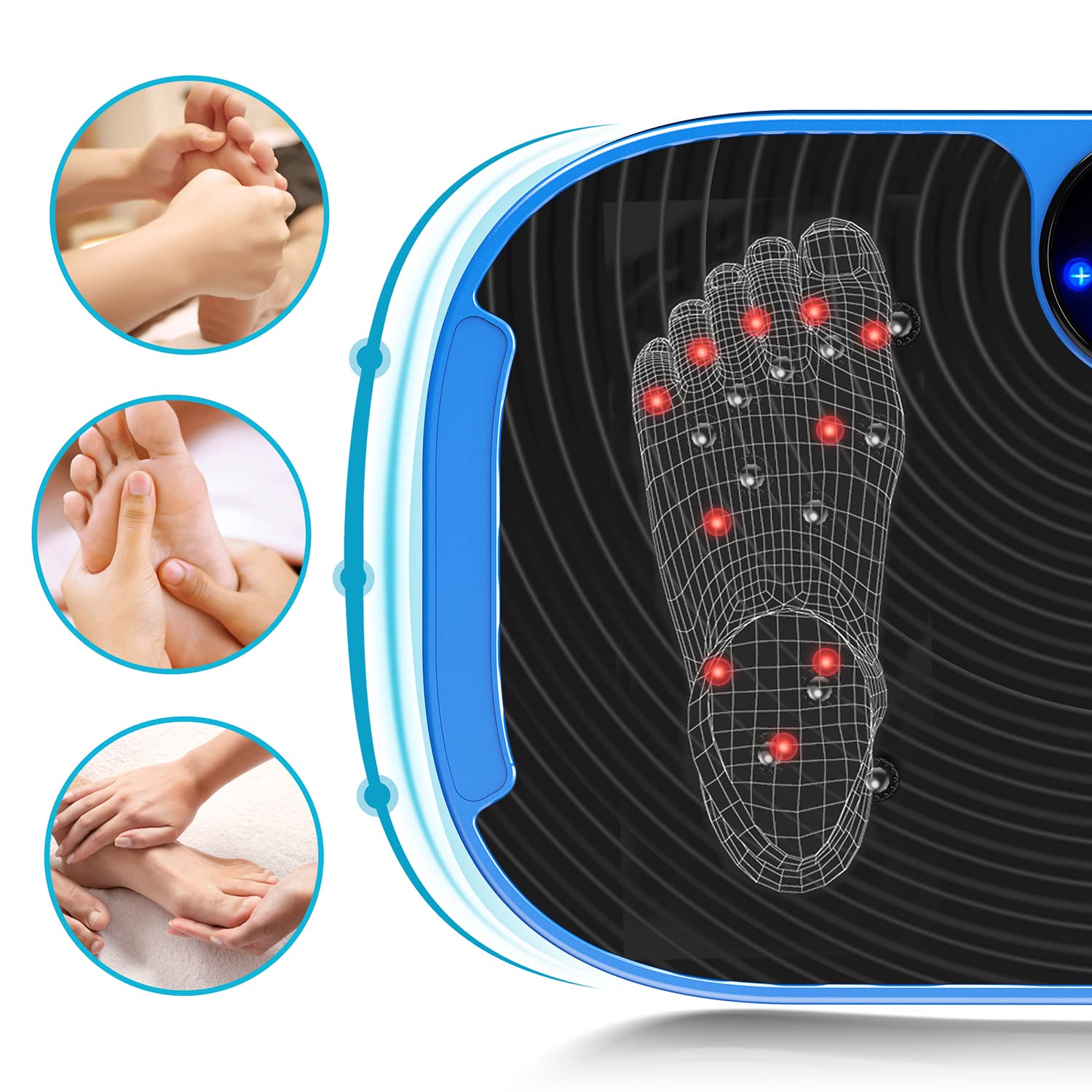AXV Vibration Plate Exercise Machine - Whole Body Workout Platform for Weight Loss, Toning & Lymphatic Drainage | Home Gym Fitness Equipment for Women & Men | Perfect for Small Spaces & Recovery Workouts