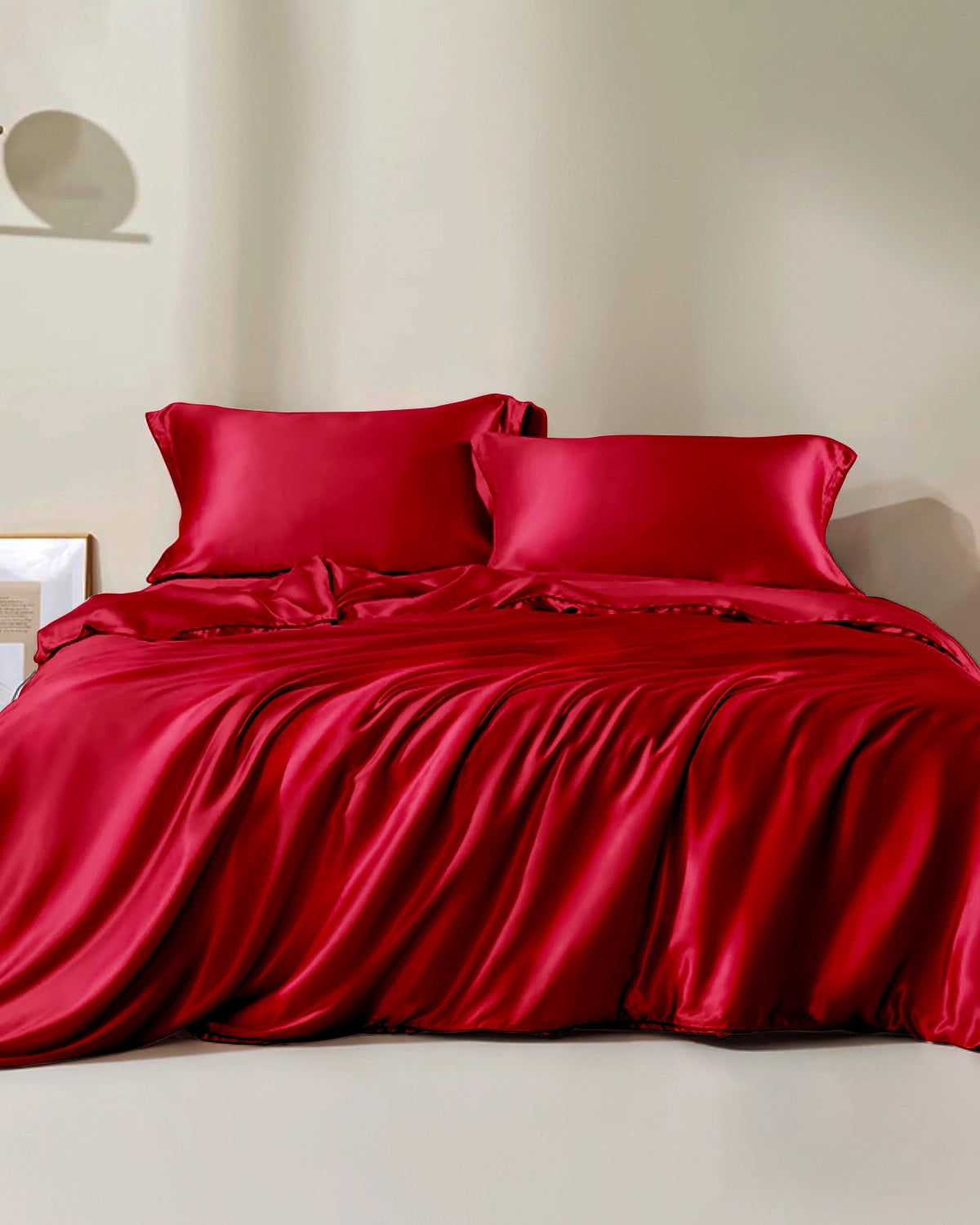 25 Momme 100% Pure Mulberry Silk Duvet Cover - Queen Size Luxury Bedding Set for Temperature Regulation & Hypoallergenic Sleep (Ideal for Hot Sleepers & Allergy Sufferers)