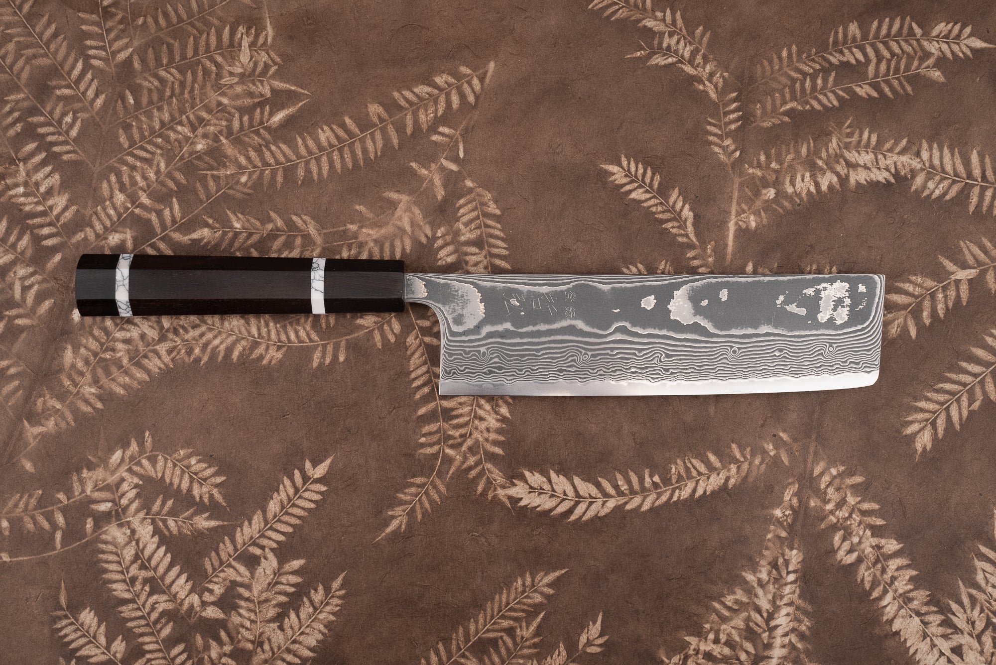 Premium Tetsuhiro SG2 Damascus Kanko Nakiri Japanese Chef Knife 180mm - Ultra Sharp Vegetable & Herb Chopping Knife for Professional Chefs & Home Cooking