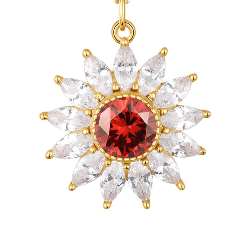 01 January Birthstone Necklace