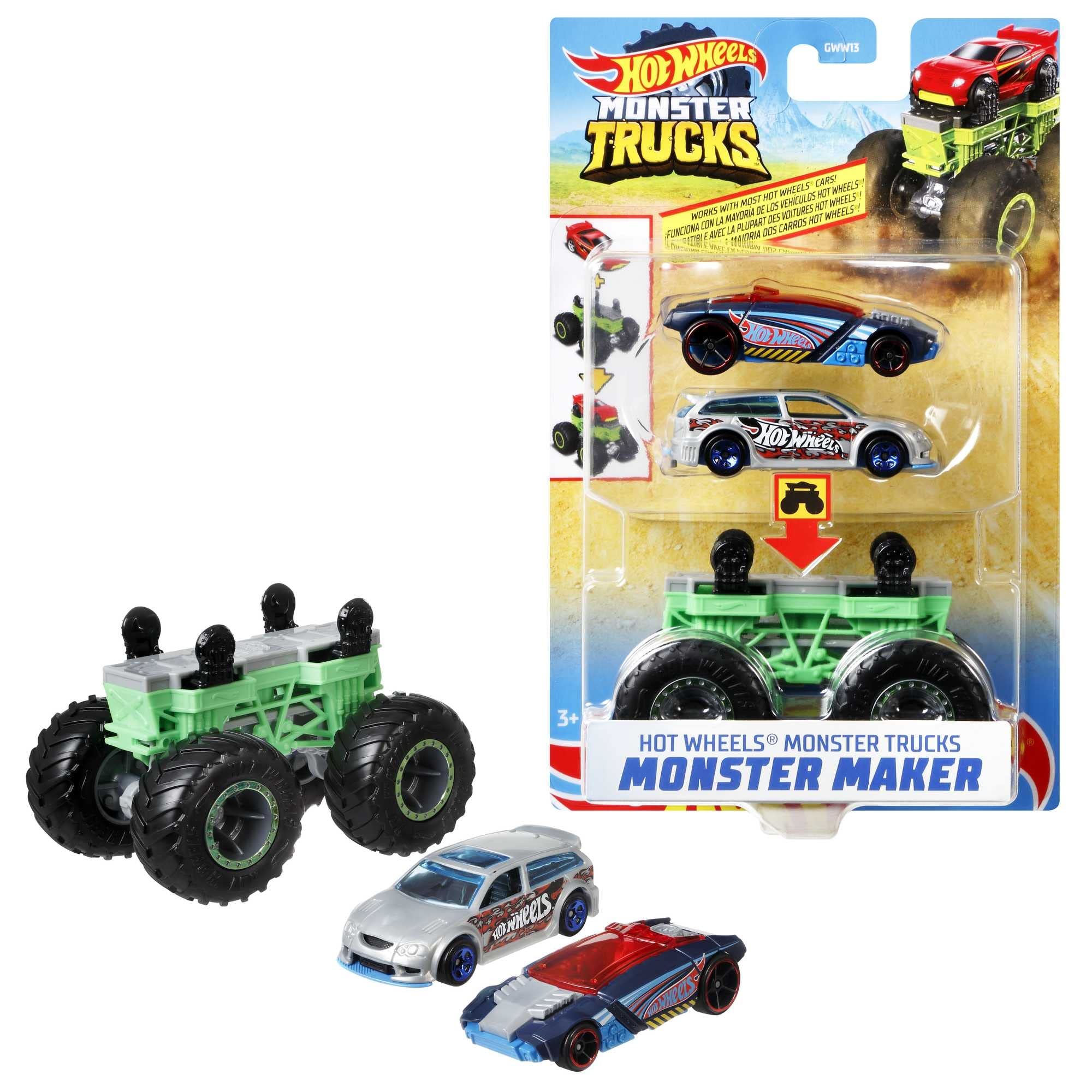 Hot Wheels Monster Trucks Monster Maker Toy - Customizable Die-Cast Car for Kids - Perfect for Playtime, Collecting & Birthday Gifts