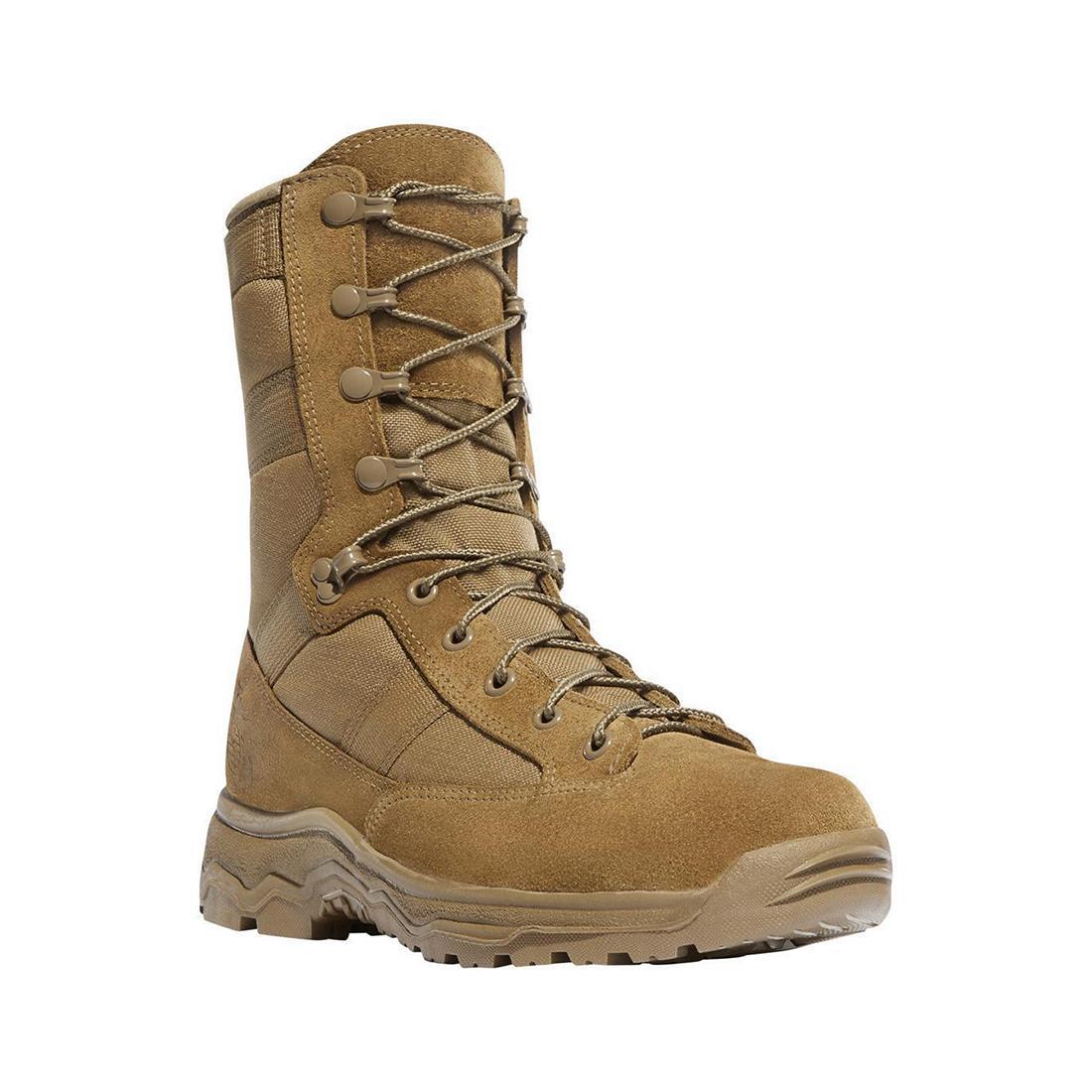 Reckoning 8 Hot Military Boots USMC Coyote Brown - Tactical Combat & Outdoor Hiking Footwear for Men