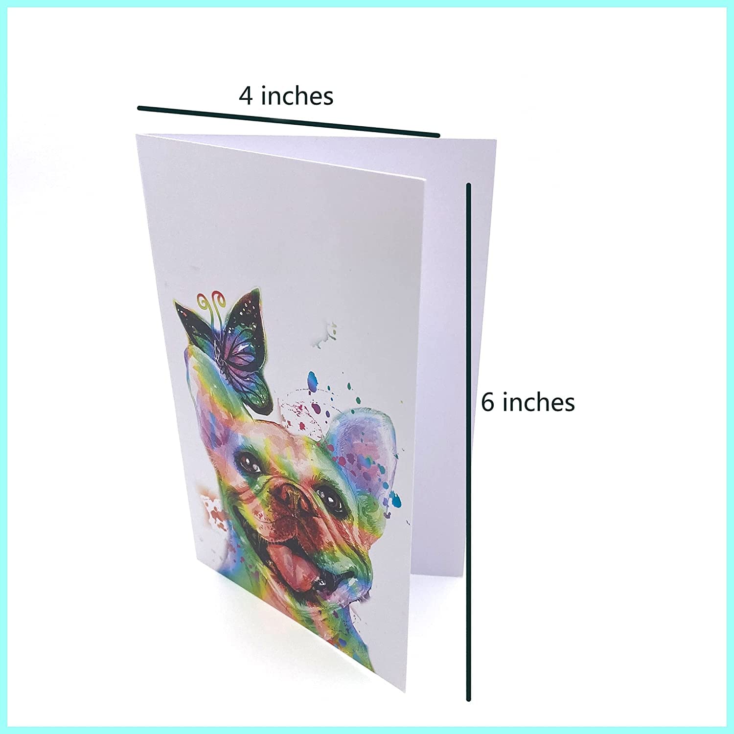 20 Rainbow Dog Thank You Greeting Cards with Envelopes & Stickers - Watercolor Painted Dog Stationery Set for Birthday, Wedding, Anniversary - Bulk Note Cards for All Occasions | Perfect for Thank You Notes, Party Invitations & Special Events