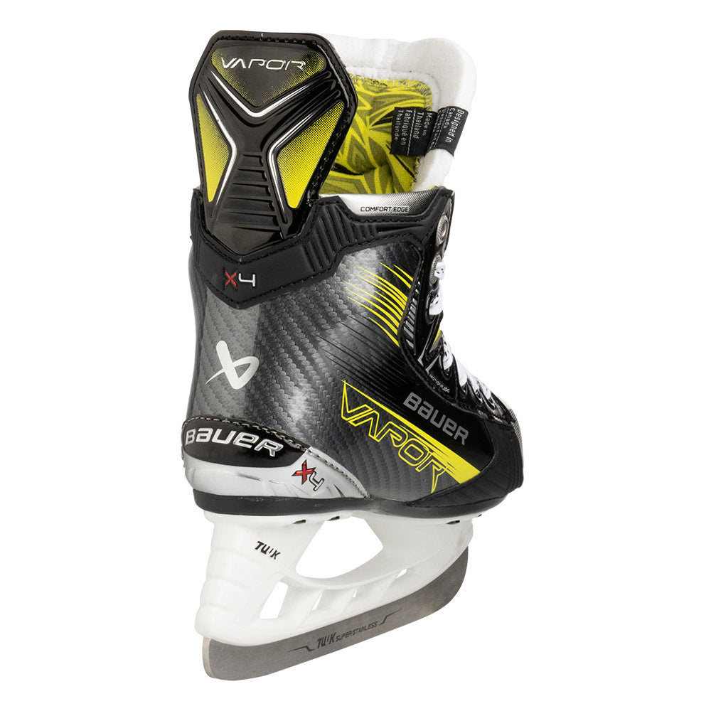Bauer Vapor X4 Youth Ice Hockey Skates - Lightweight Performance Skates for Kids - Perfect for Ice Hockey Practice & Games