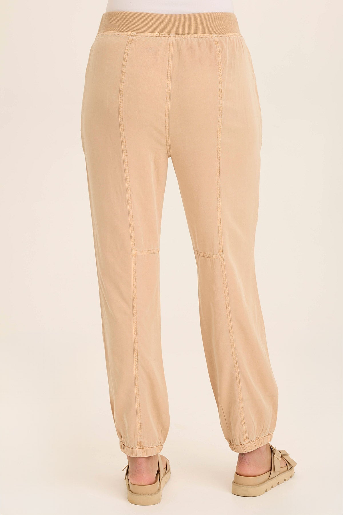 Squire Twill Banded Hem Casual Pants for Men - Comfortable Slim Fit Trousers for Office, Travel & Everyday Wear