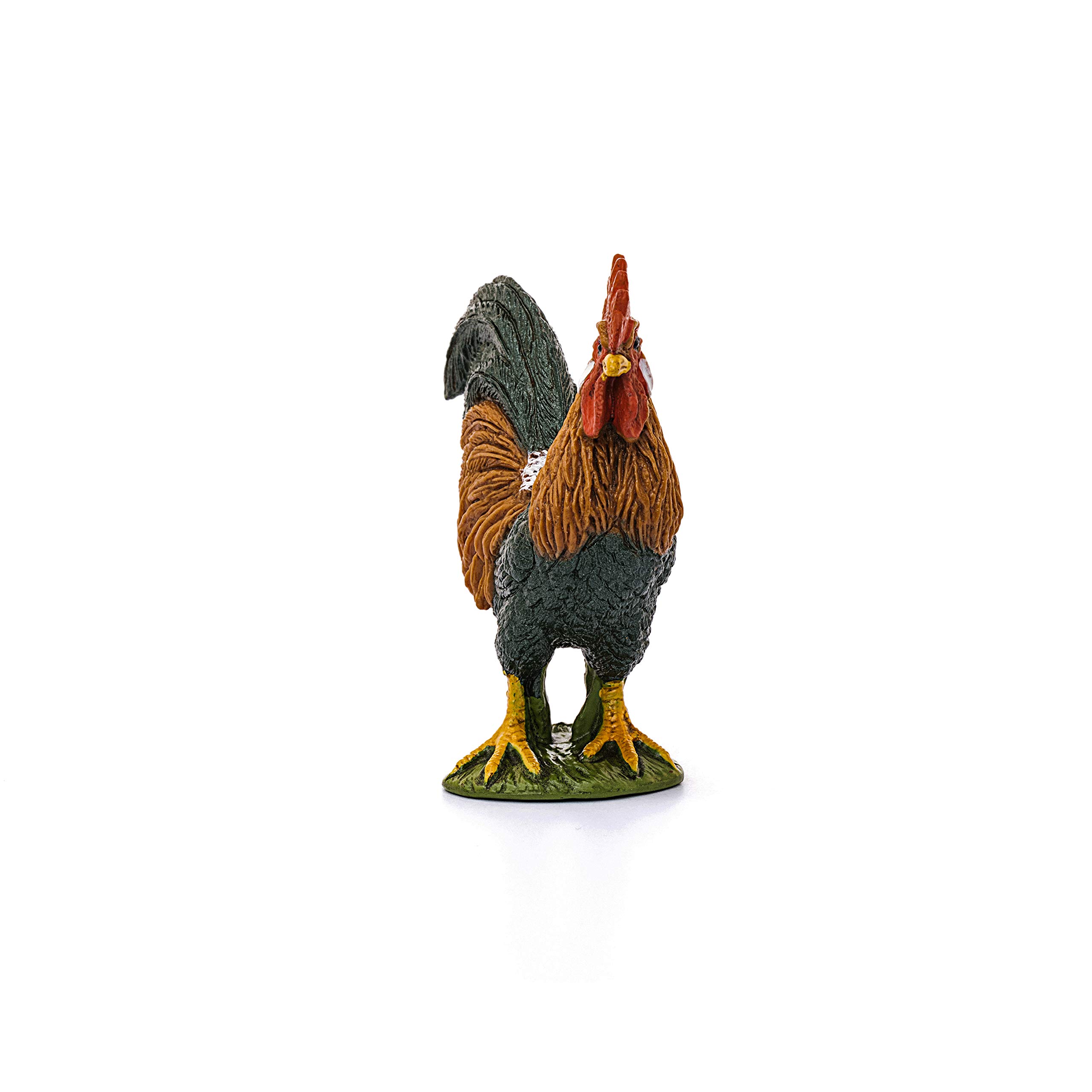 Schleich Farm World Rooster Toy Figurine - Realistic Farm Animal Toys for Boys & Girls Ages 3+ | Educational Barnyard Playset for Kids, Farmhouse Pretend Play & Collectible Bird Figures