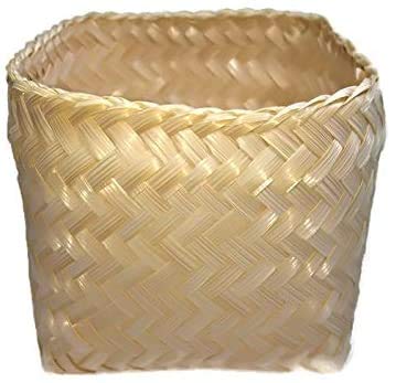 Natural Bamboo Basket Sticky Rice Steamer - Handmade in Thailand for Cooking, Food Decoration & Storage | Perfect for Asian Cuisine, Kitchenware & Home Decor