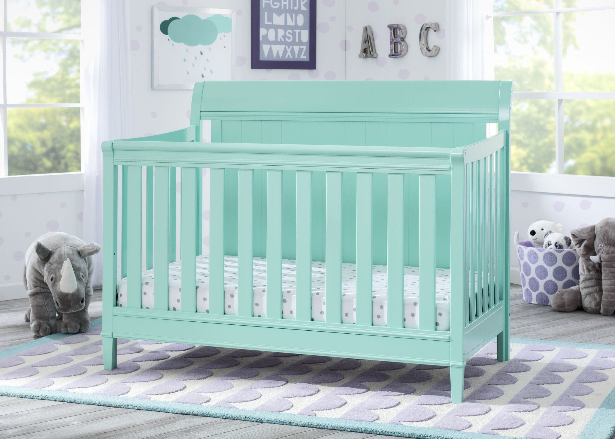 New Haven 4-in-1 Convertible Baby Crib - Toddler Bed, Daybed & Full-Size Bed - Safe Nursery Furniture for Boys & Girls - Perfect for Bedrooms, Daycare & Guest Rooms