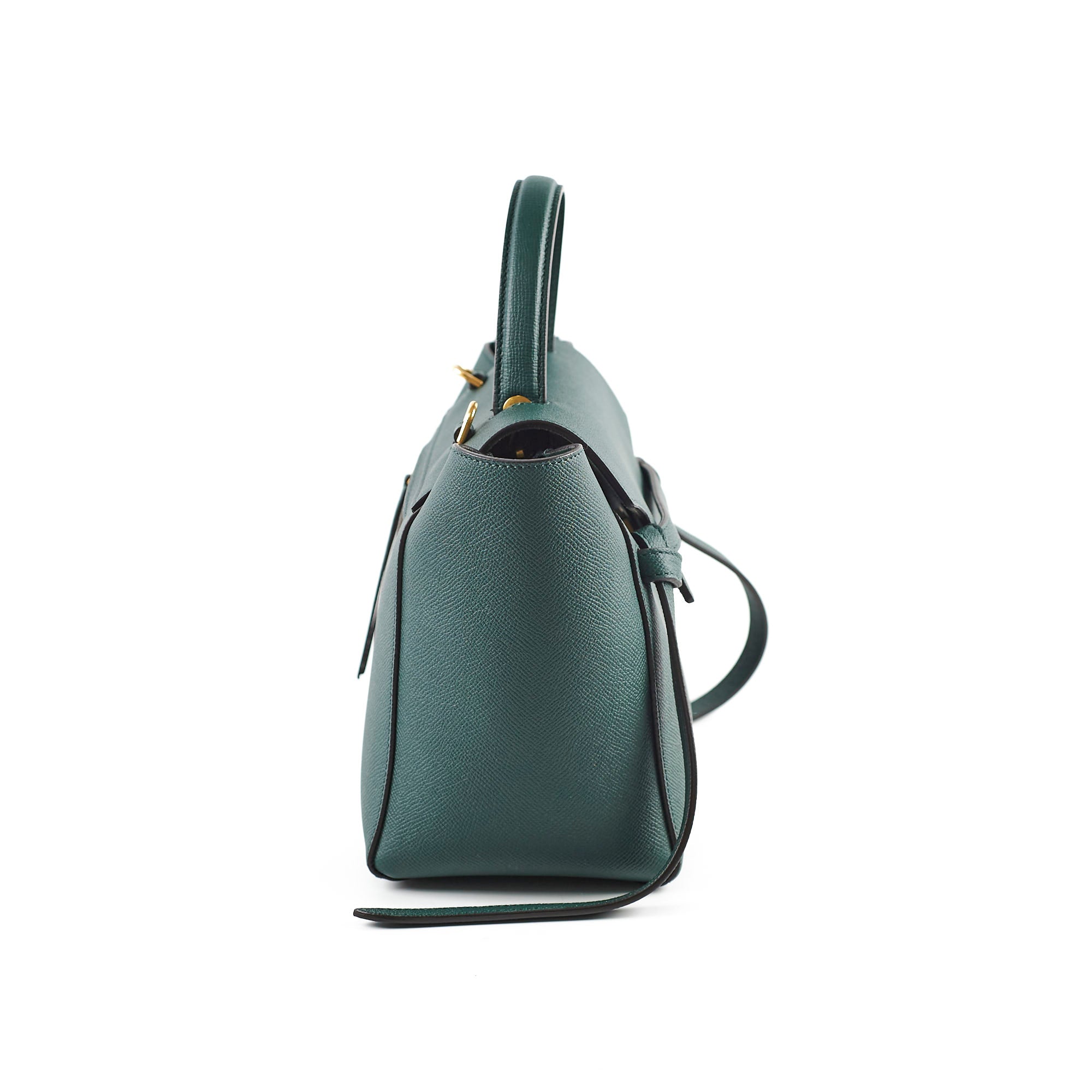 Celine Micro Belt Bag in Dark Green - Stylish Shoulder Bag for Women | Perfect for Work, Travel & Everyday Use