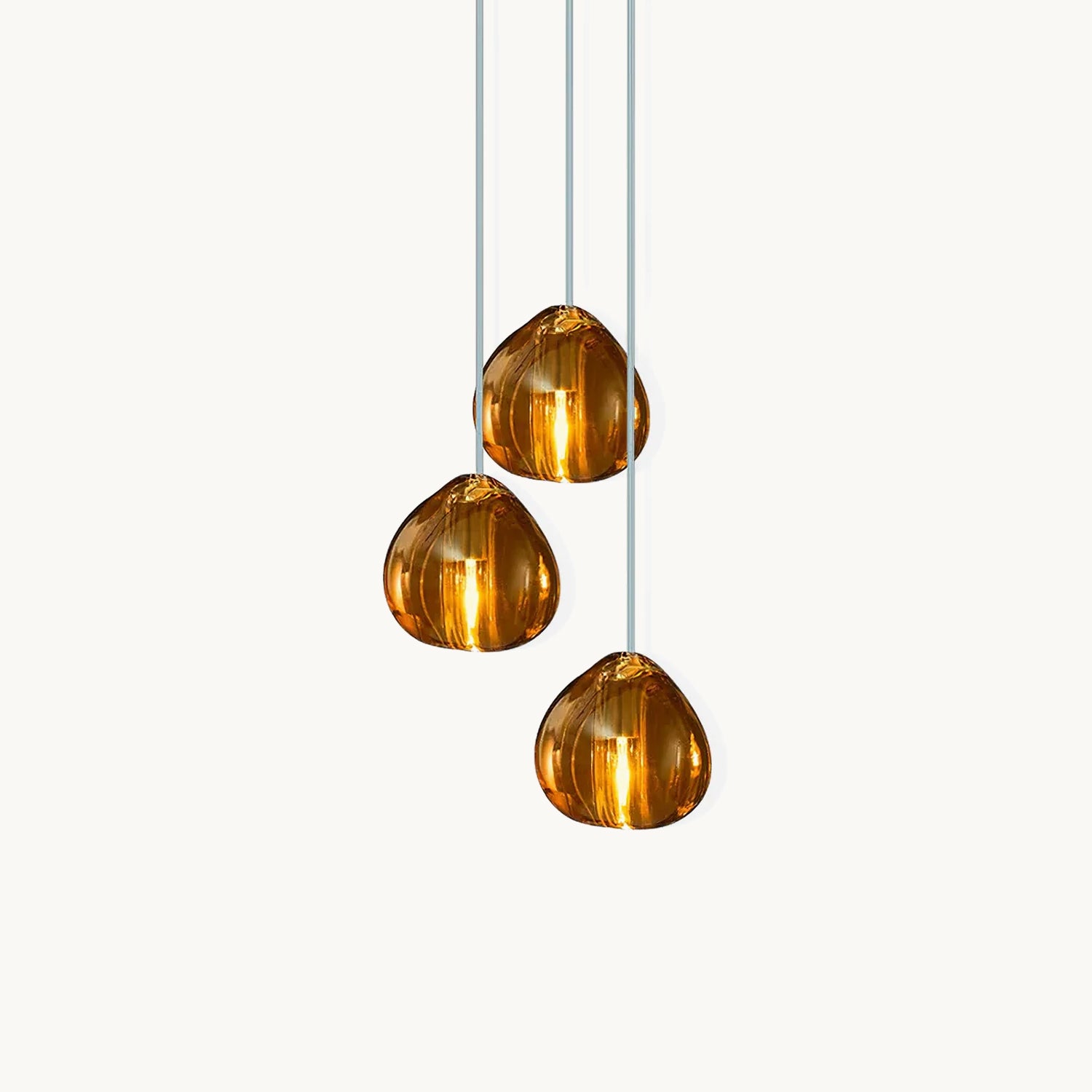 Elegant Crystal Pendant Light - Modern Chandelier for Dining Room, Bedroom & Living Room Decor - Dimmable LED Hanging Lamp for Home & Office Lighting