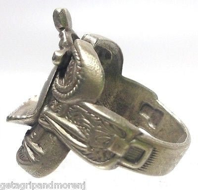 Vintage 1948 Roy Rogers Western Saddle Ring - Nickel Silver - Excellent Condition - Rare Collectible - Perfect for Cowboy Style & Western Fashion Enthusiasts