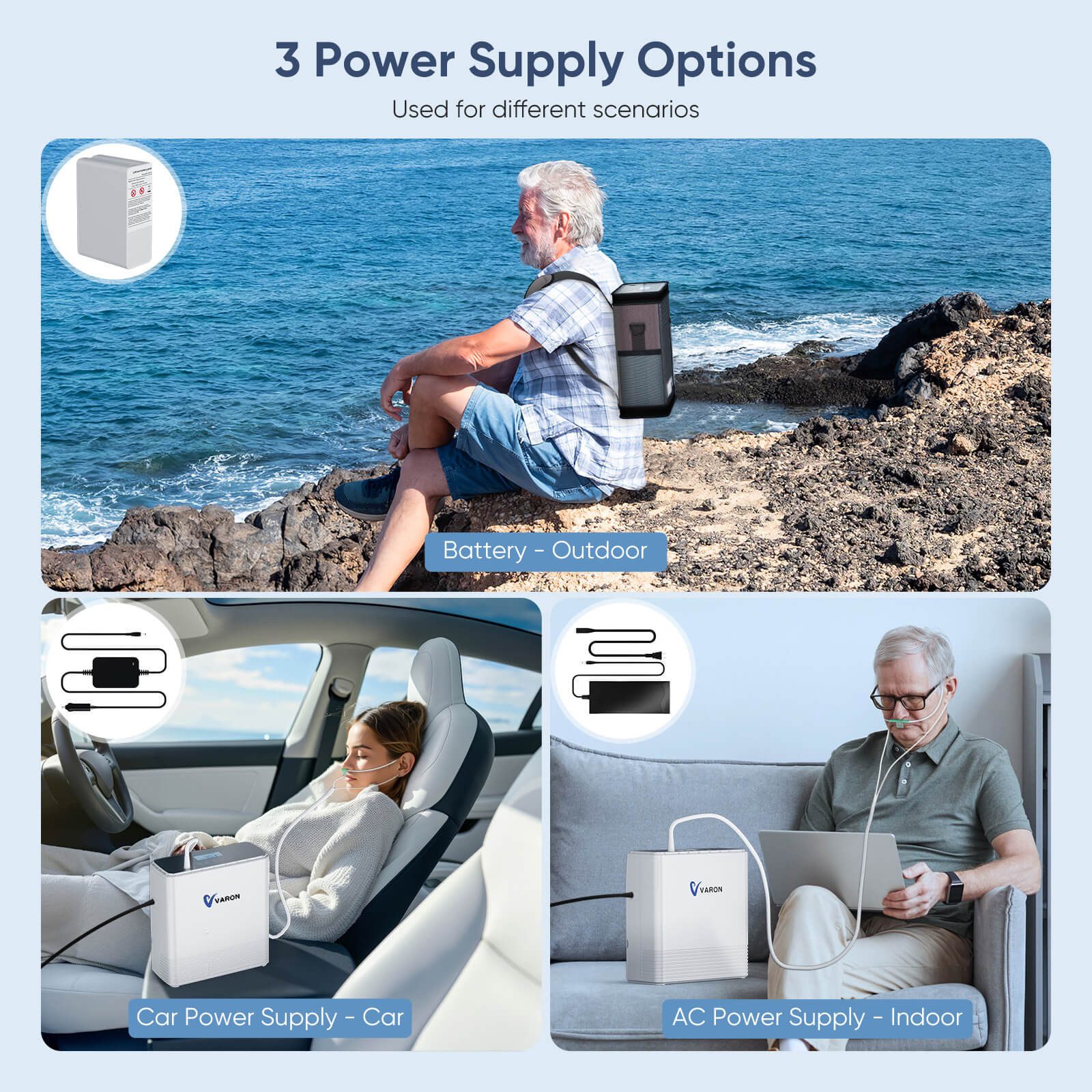 Varon Portable Home Generator 1.6 Liter/min NT-06 - Reliable Power for Outdoor Camping, Emergency Home Backup & Car Use