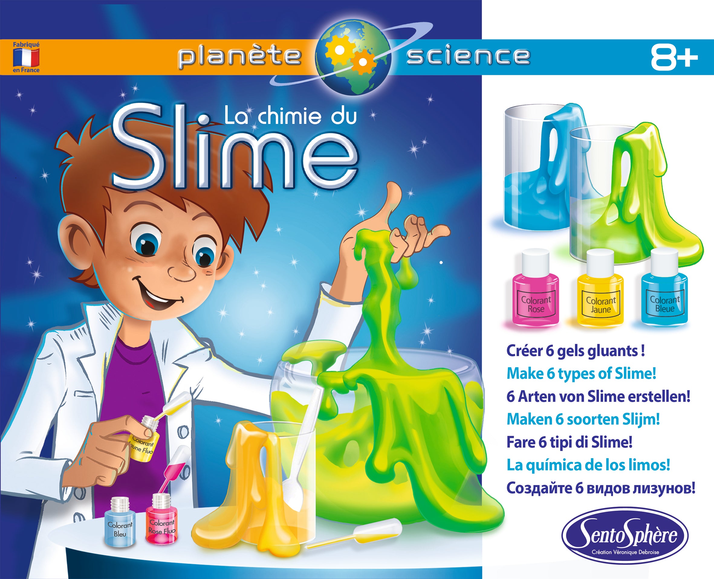 Sentosphère DIY Slime Making Kit - Fun & Creative Slime Workshop for Kids - Perfect for Birthday Parties, STEM Learning & Sensory Play