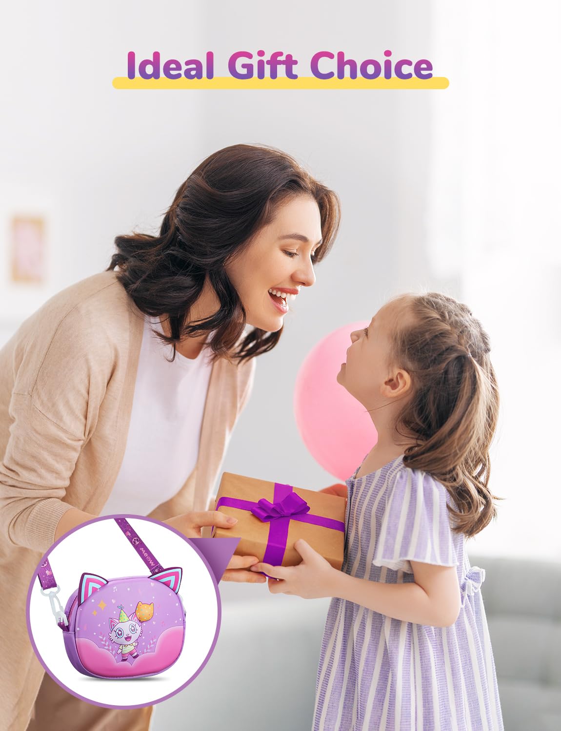 iClever HS19 BTH12 BTH13 Kids Bluetooth Wireless Over-Ear Headphones Travel Carrying Case - Protective Storage Pouch for Children's Headphones - Perfect for School, Travel & Home Use