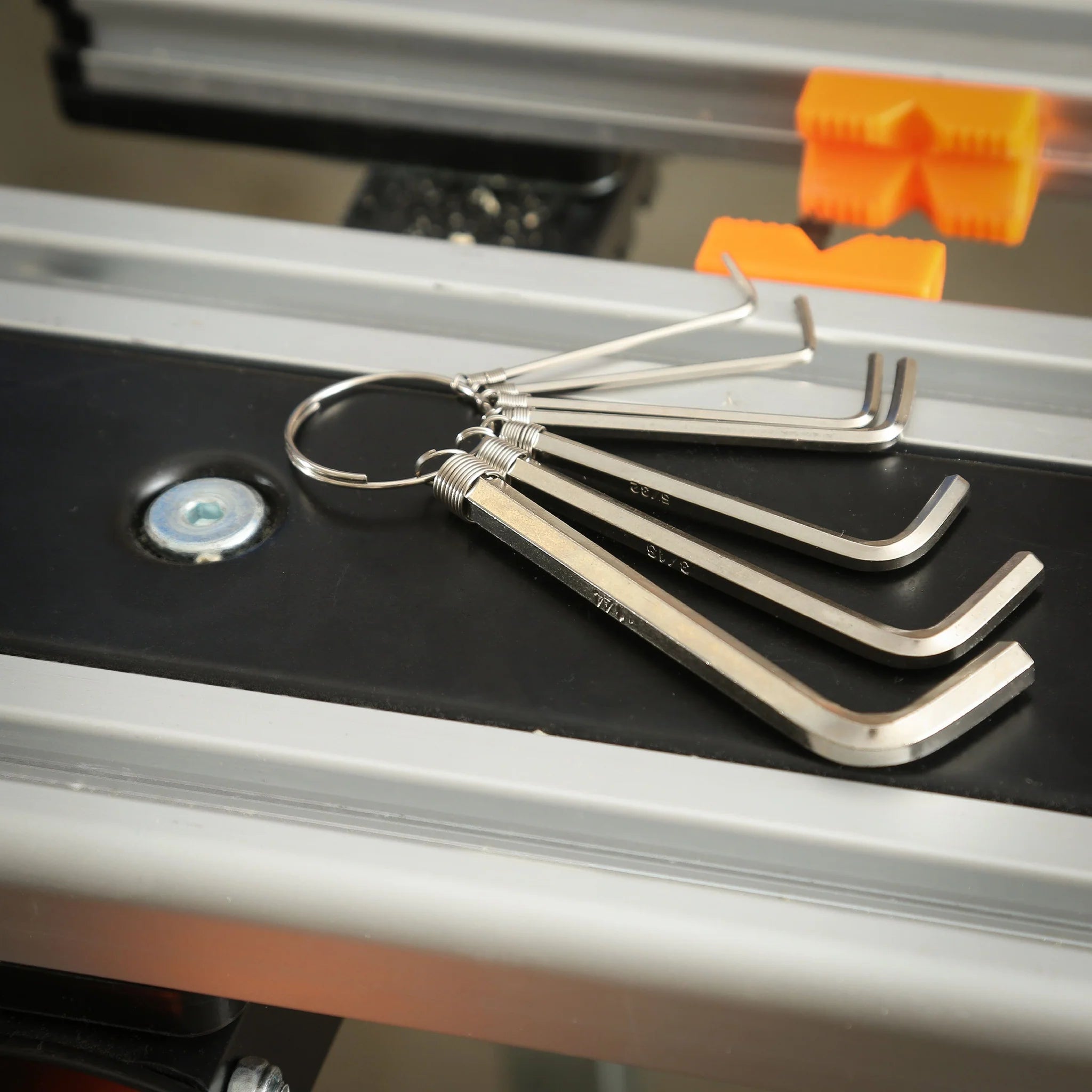 GreatNeck 7-Piece Hex Key Ring Set - SAE Sizes 5/64