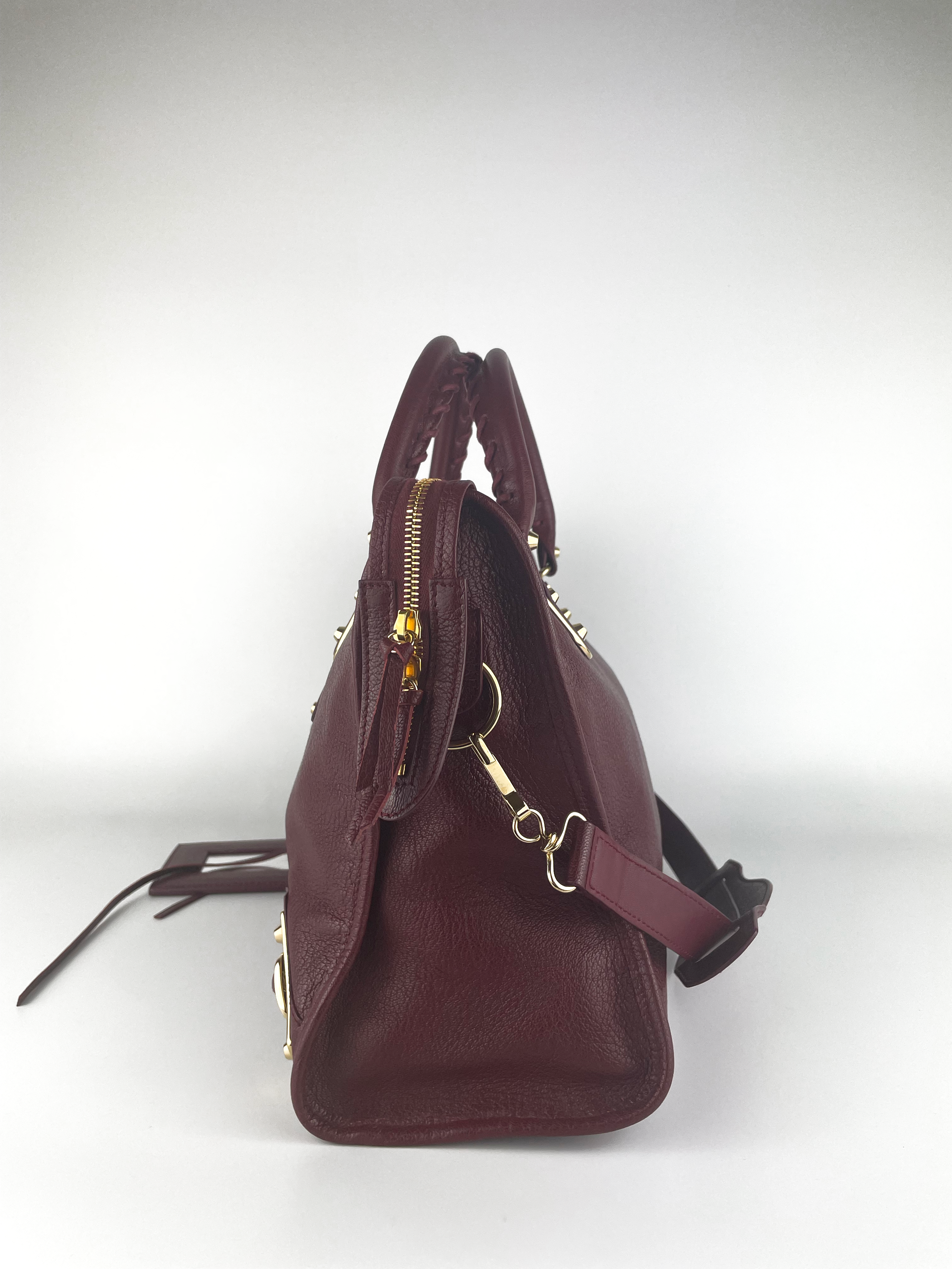 Balenciaga Burgundy City Bag - Stylish Leather Handbag for Women, Perfect for Work, Travel & Everyday Use