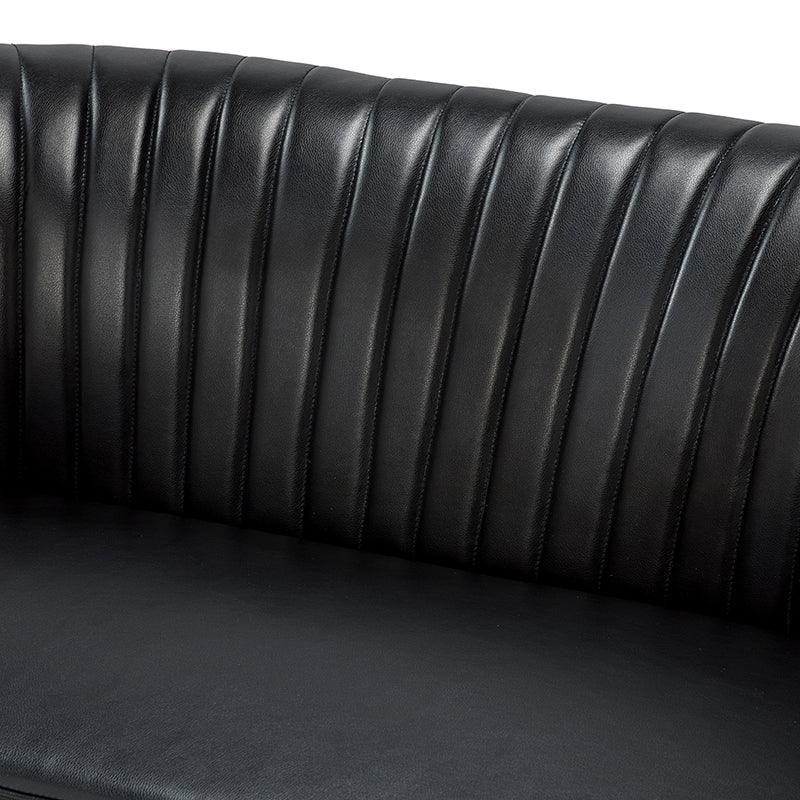Agnes Vegan Leather Loveseat - Eco-Friendly Faux Leather Sofa for Small Spaces | Perfect for Apartments, Living Rooms & Home Offices