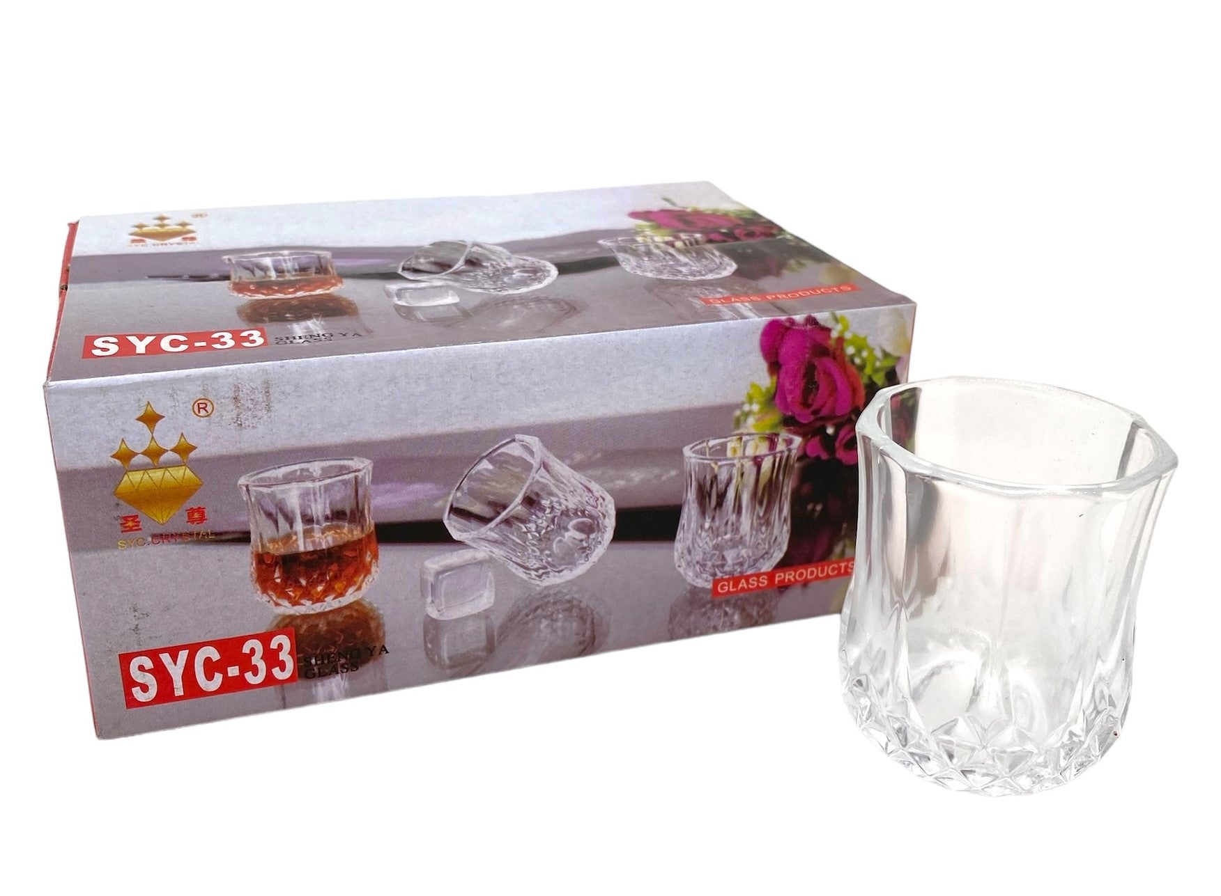 6-Piece Shot Glass Set - Durable & Clear Liquor Glasses for Tequila, Whiskey, Vodka - Perfect for Parties, Bars & Home Entertaining