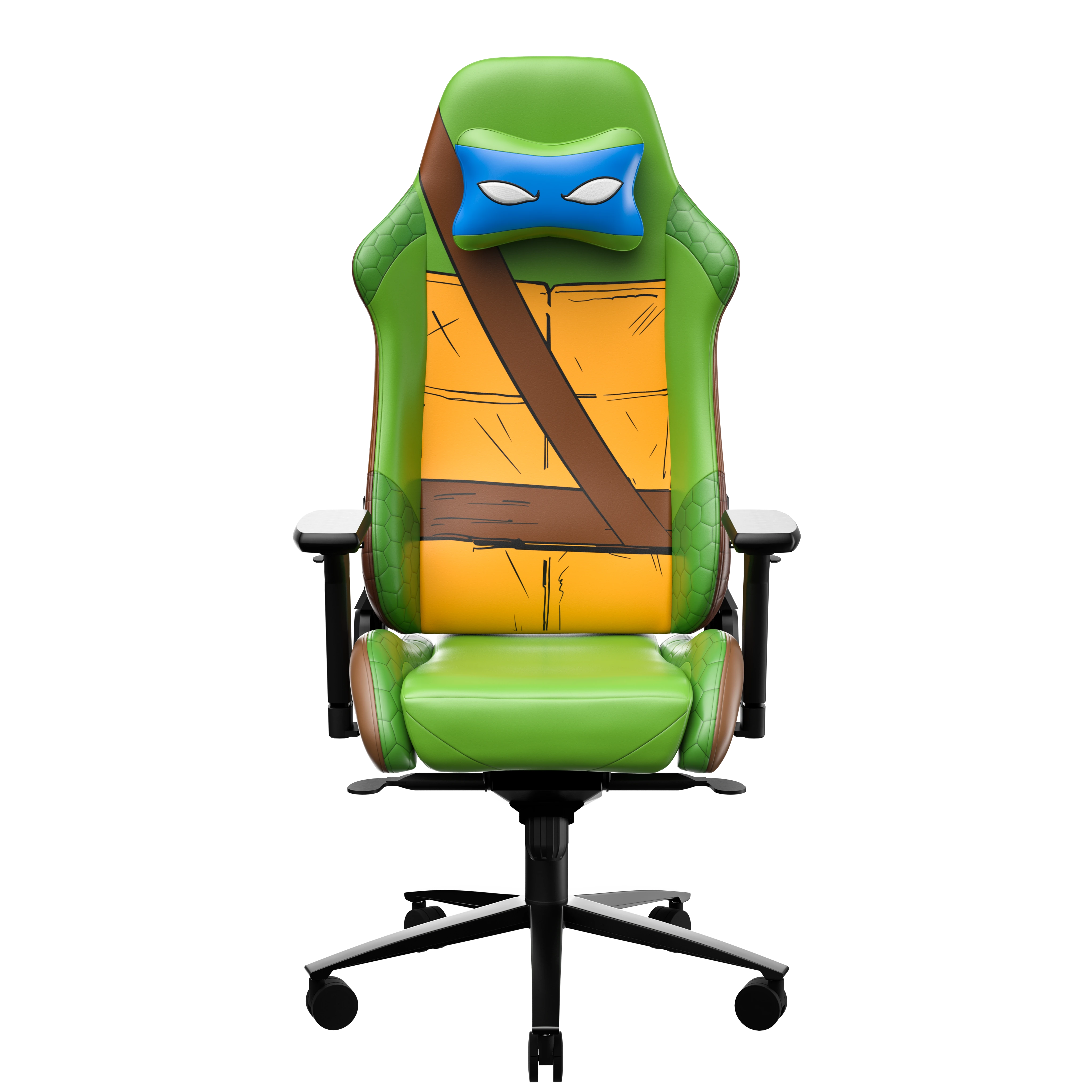 TMNT Leonardo Limited Edition Gaming Chair - Sentinel Series - Ergonomic Design for Comfortable Gaming & Office Use - Perfect for Teen & Adult Gamers