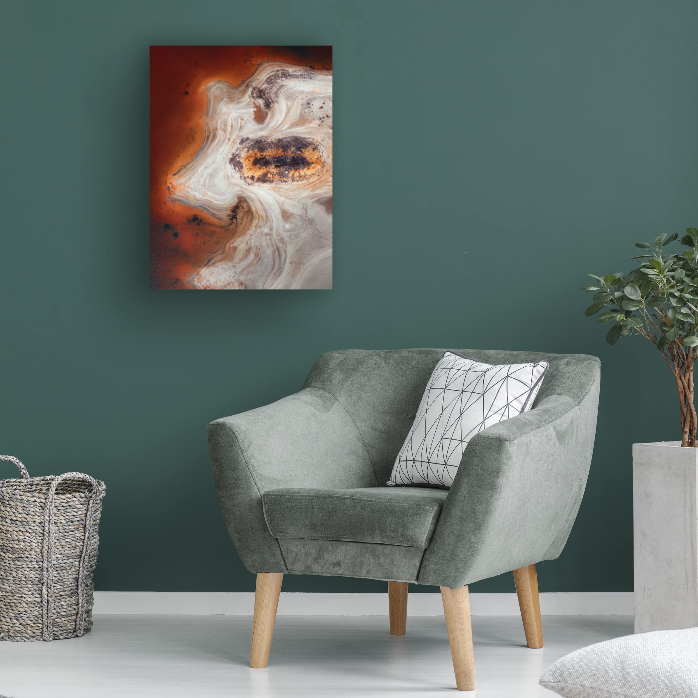 Juan Pablo De 'Some Earth 2' Canvas Wall Art Print - Modern Abstract Landscape Painting for Living Room, Bedroom & Office Decor | Trademark Fine Art Collection