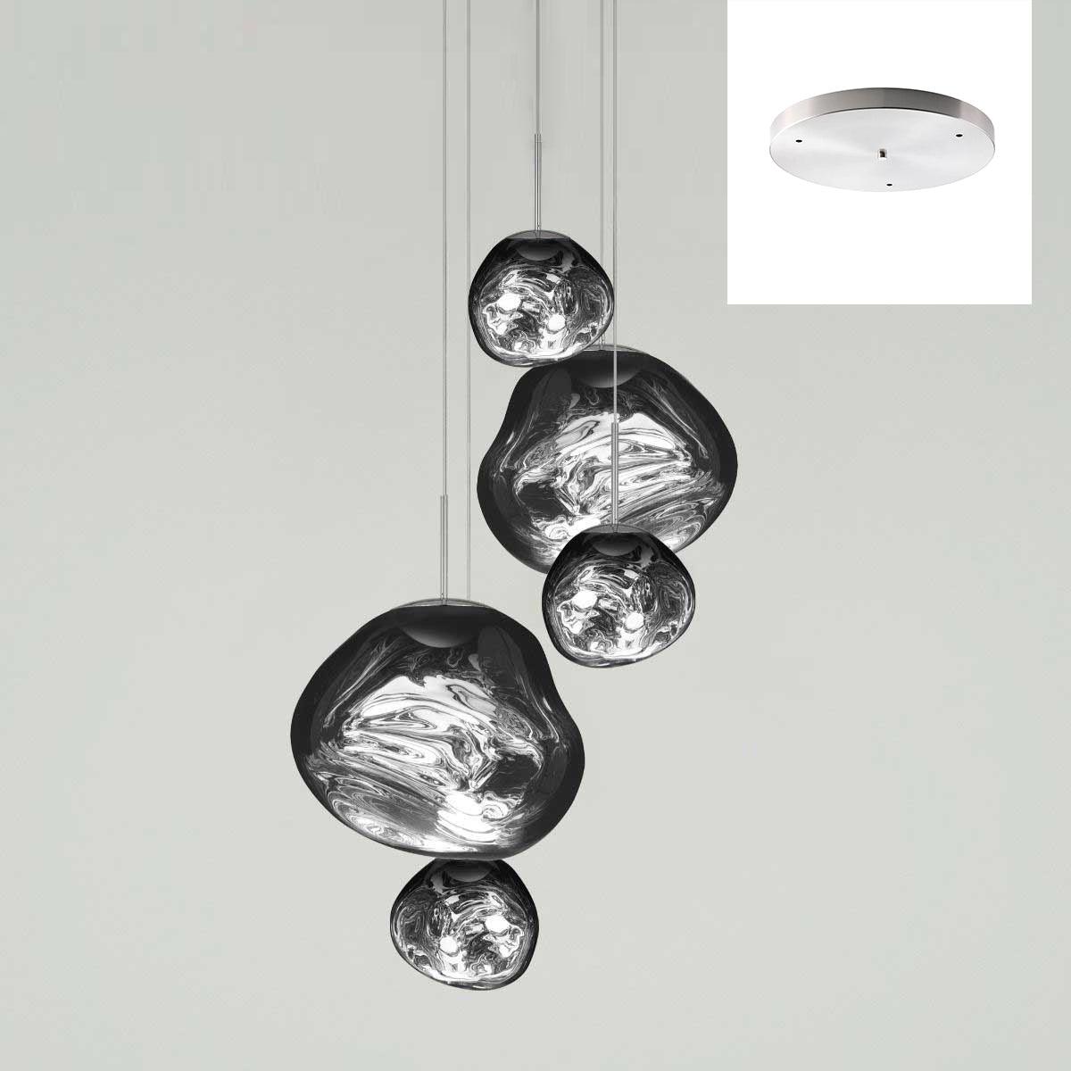 Modern Multi Lava Round Pendant Lamp - Stylish Hanging Light Fixture for Living Room, Bedroom, or Dining Room Decor