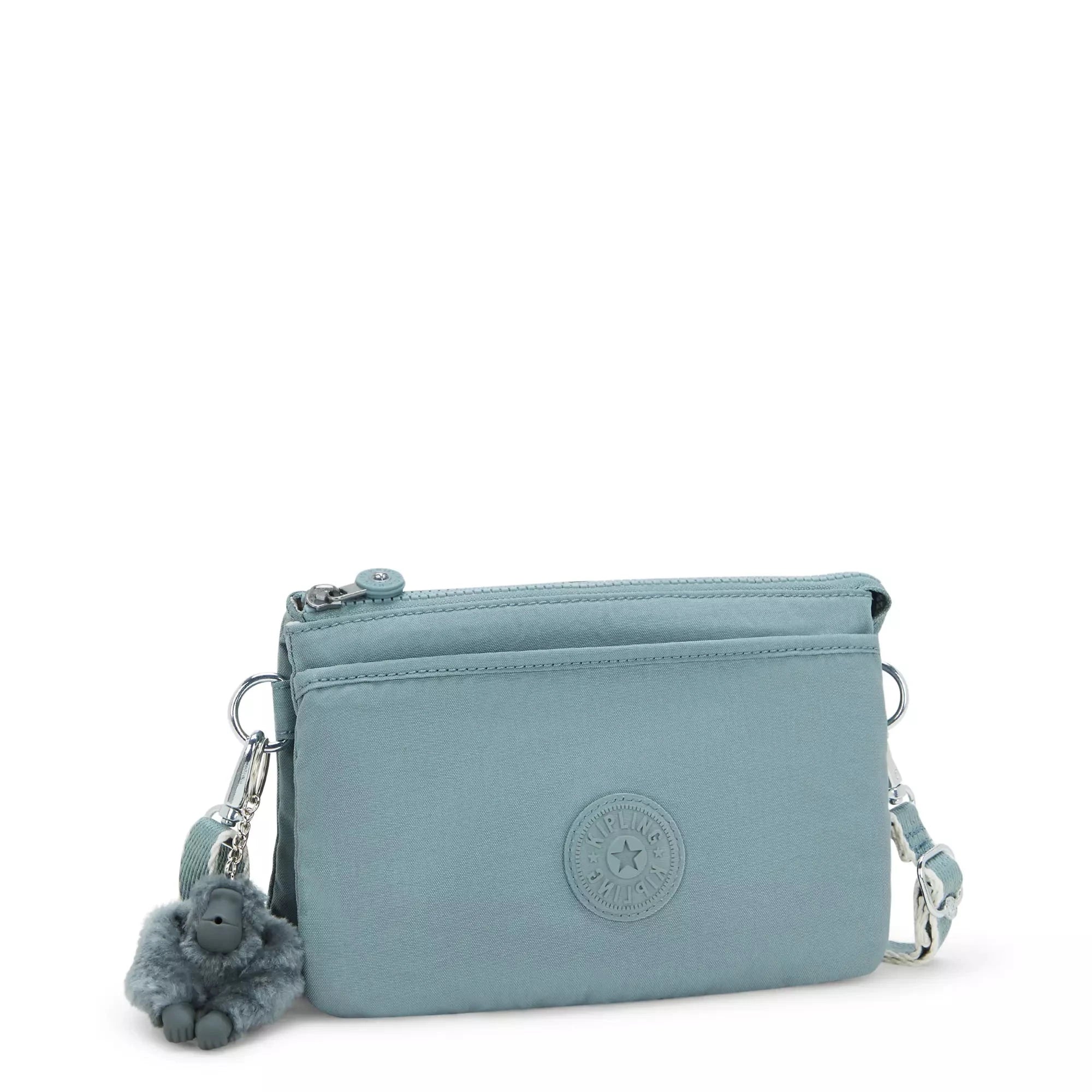 Kipling Riri Crossbody Bag - Lightweight & Stylish Shoulder Purse for Women, Relaxed Grey, Perfect for Travel, Work & Everyday Use