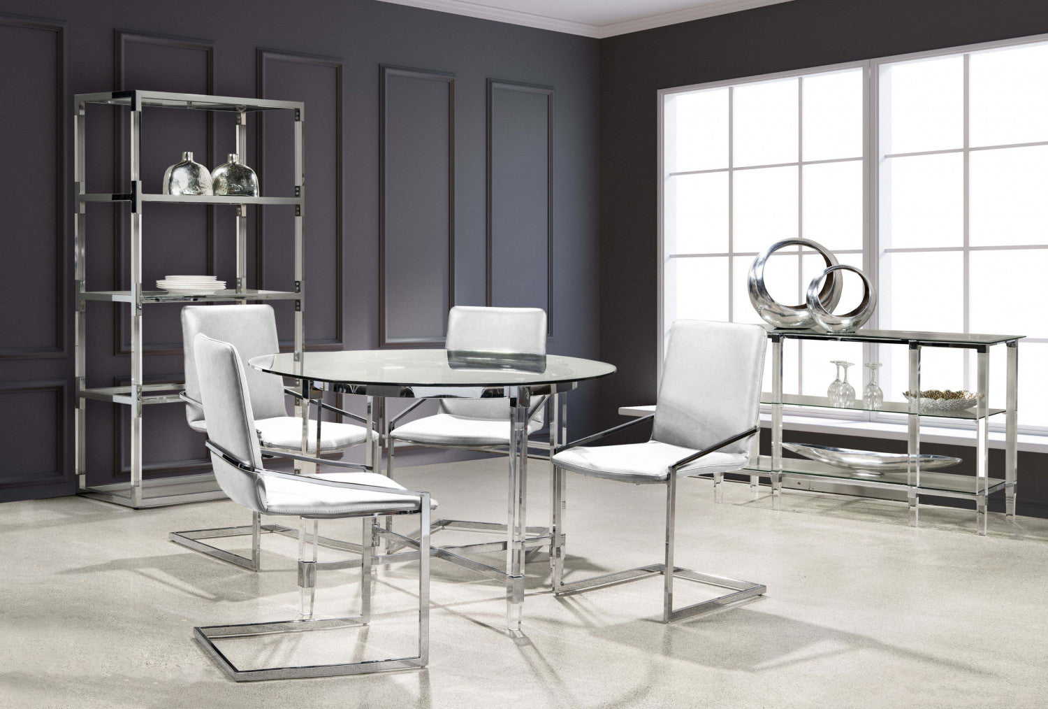 Ariya Modern Dining Chairs - Set of 2 White Upholstered Kitchen Chairs for Dining Room, Kitchen, and Breakfast Nook