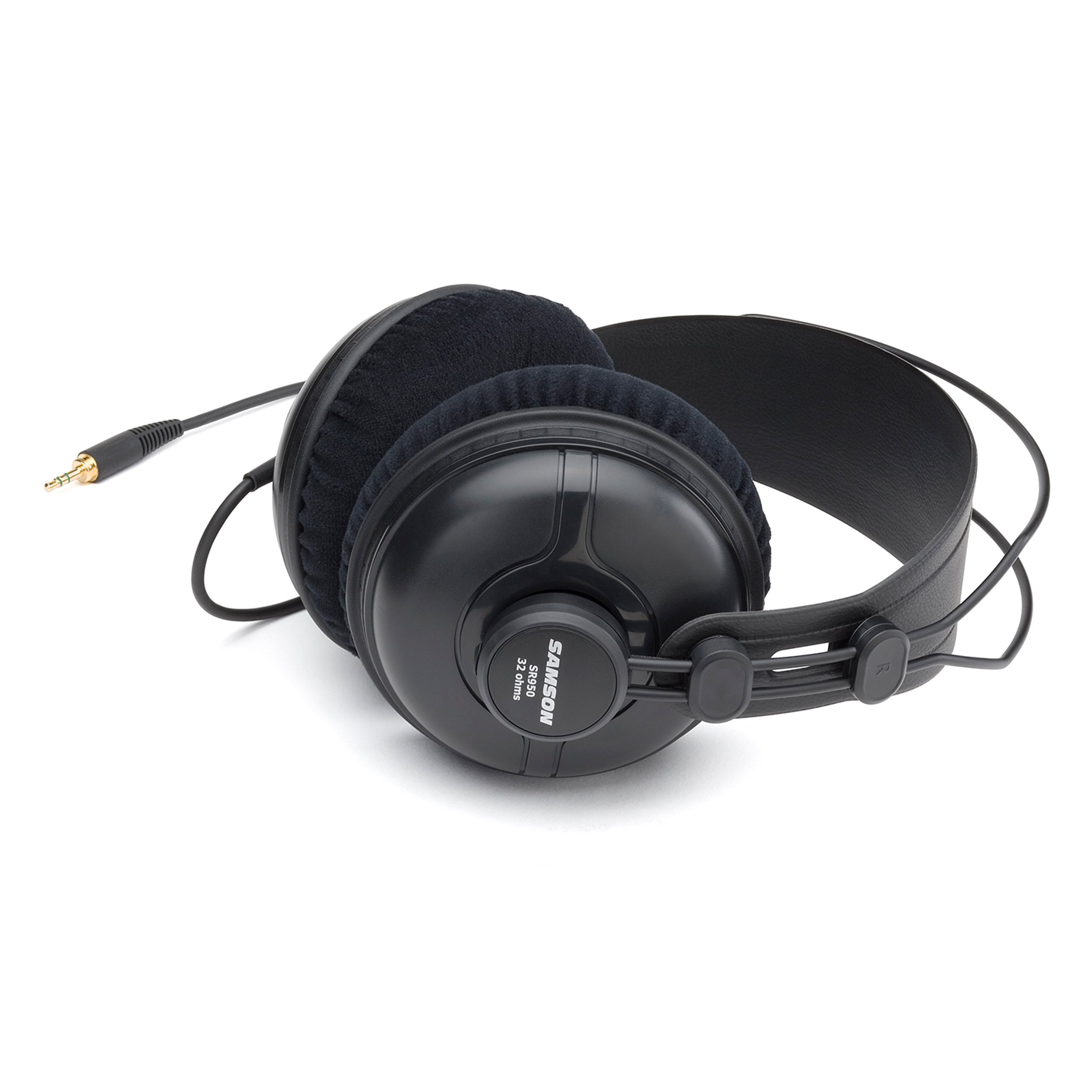 Samson SR950 Professional Studio Reference Headphones - Over-Ear Monitoring Headphones with 50mm Drivers for Recording, Mixing & Gaming - Perfect for Music Producers, DJs & Audiophiles